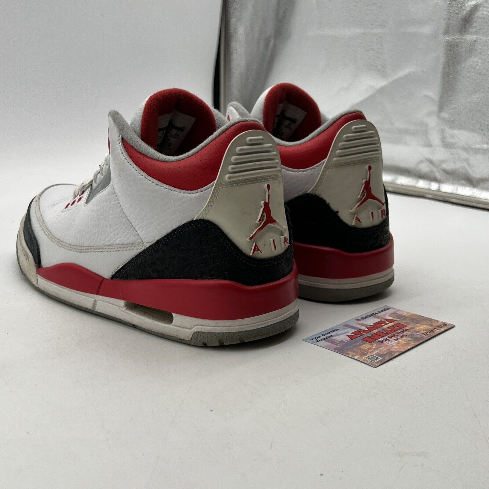 Size 8 - Air Jordan 3 Retro 2013 Fire Red (136064-129)