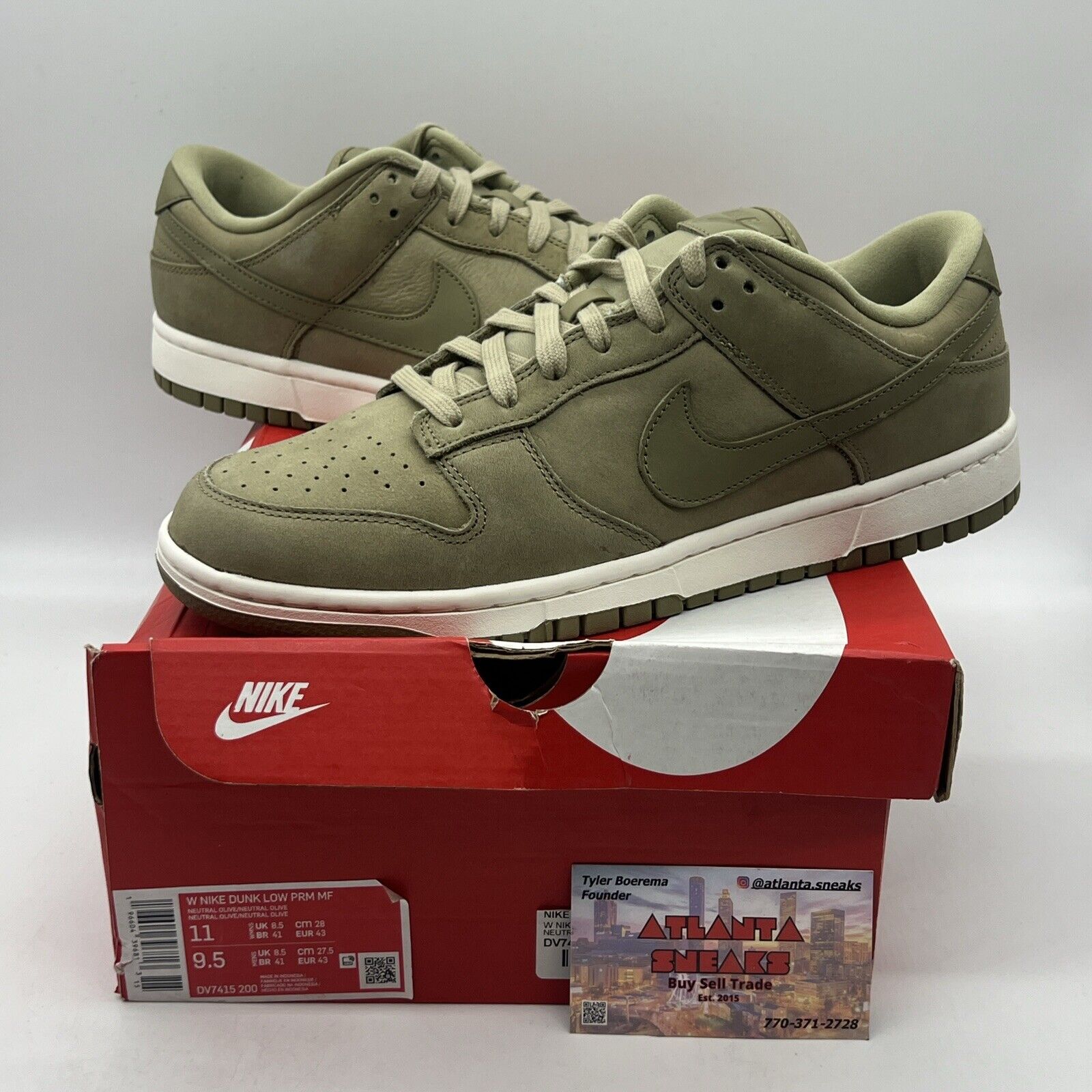 Size 11 - Nike Dunk Low Premium Neutral Olive W