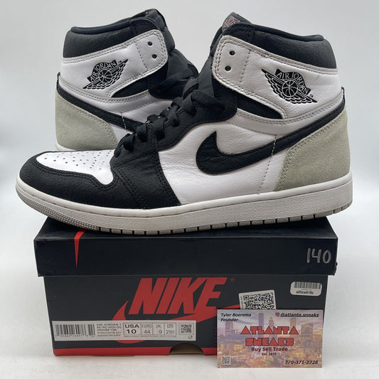 Size 10 - Jordan 1 Retro OG High Stage Haze Grey White Black (555088-108)