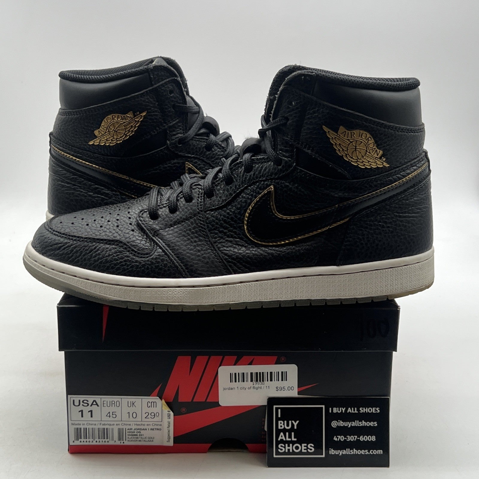 Size 11 - Air Jordan 1 Retro OG High City of Flight (555088-031)