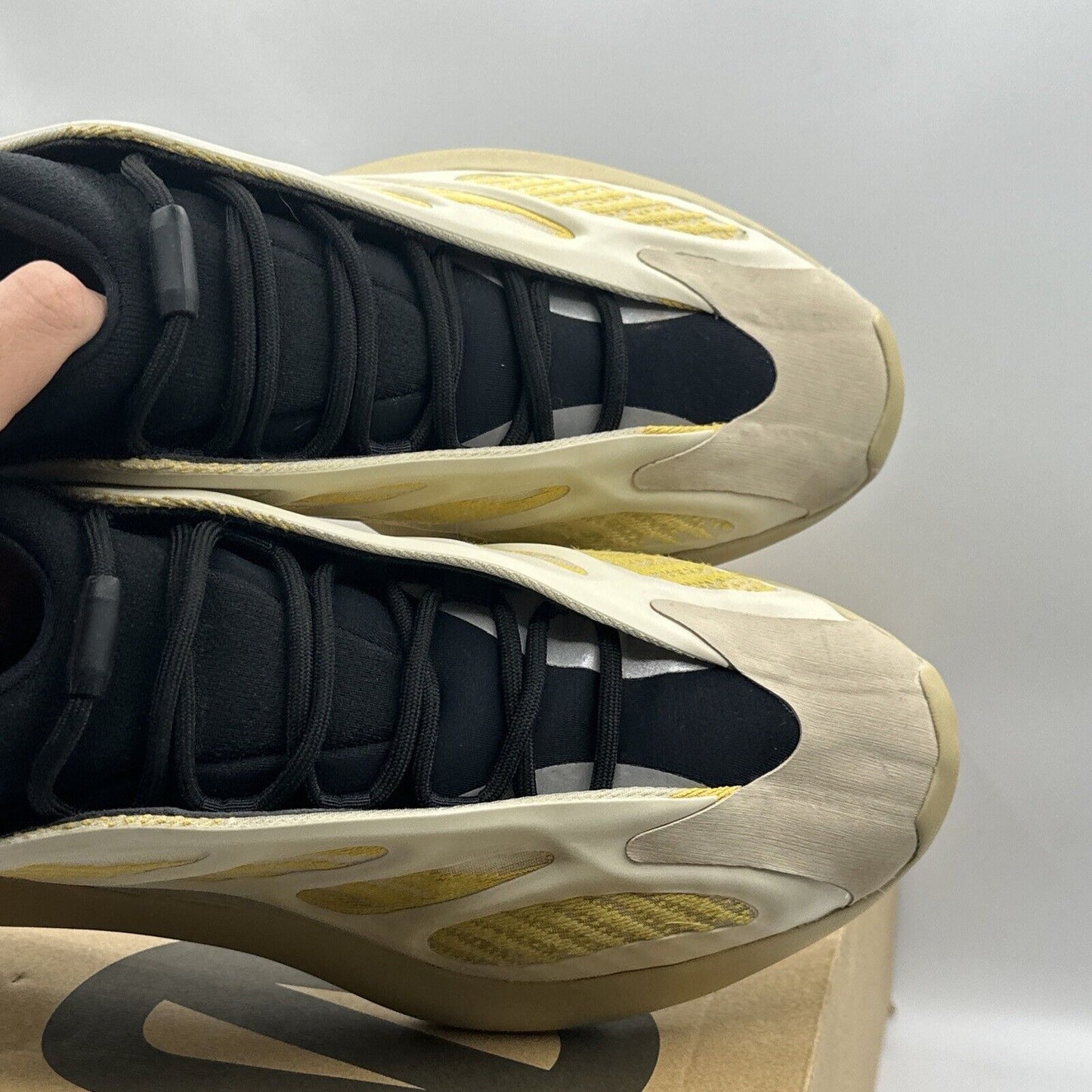 Size 12 - adidas Yeezy 700 V3 Safflower Vnds Yellow Black Beige Comfy Boost Kany