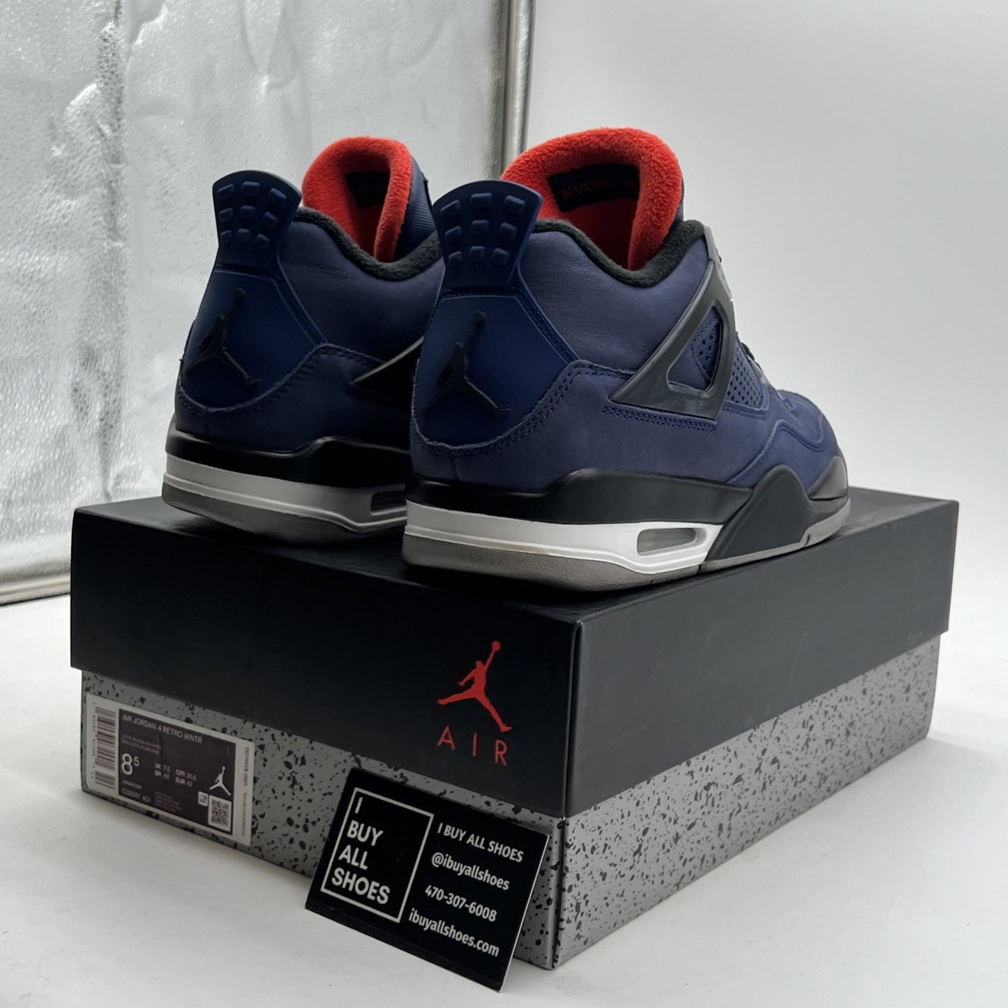Size 8.5 - Air Jordan 4 Winter Loyal Blue 2019 (CQ9597-401)