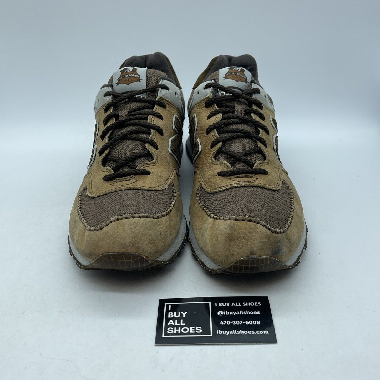 Size 13 - New Balance Chocolate Thunder Brown Silver Suede Leather  (M574LEBT)
