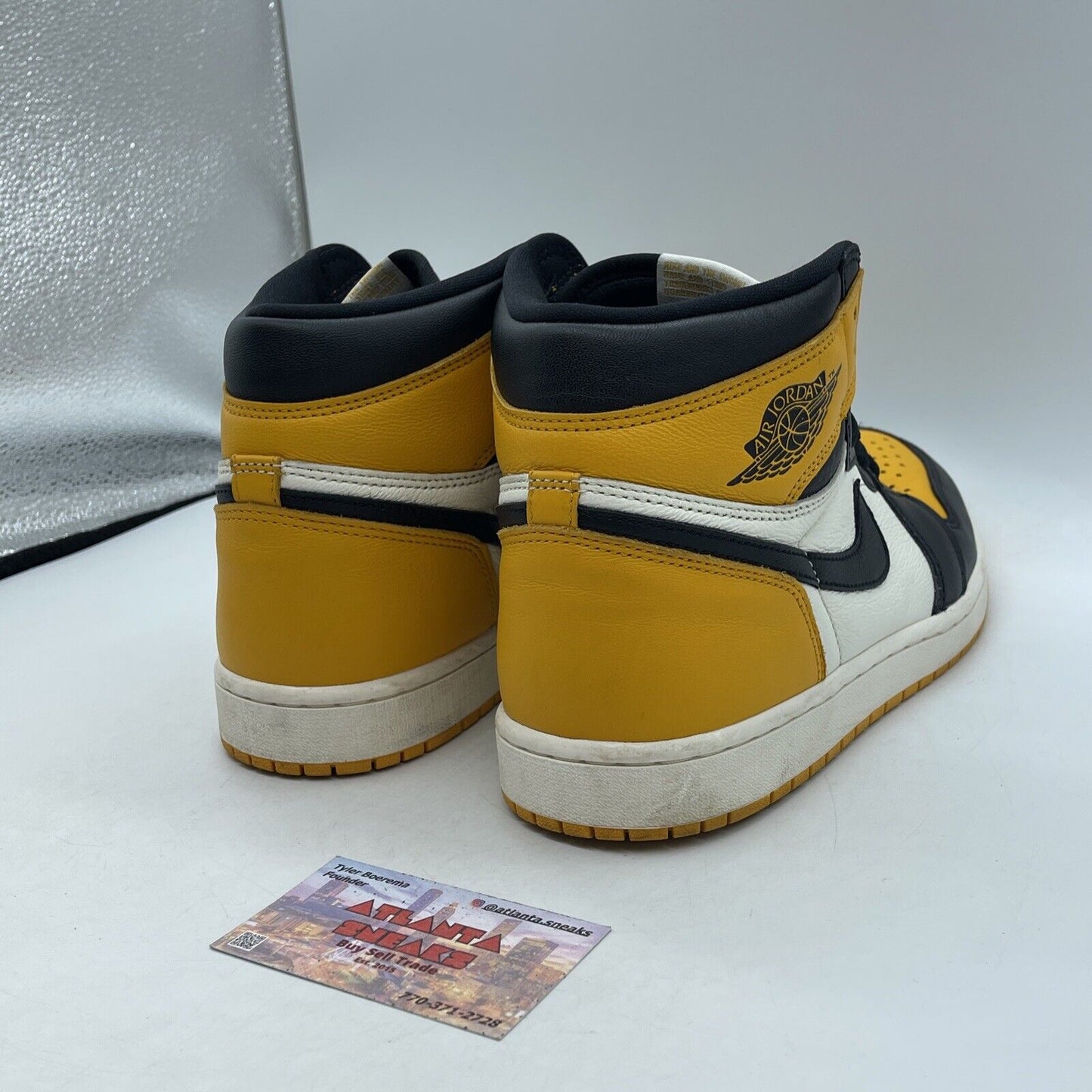 Size 11 - Jordan 1 Retro OG High Yellow Toe White Black Leather (555088-711)