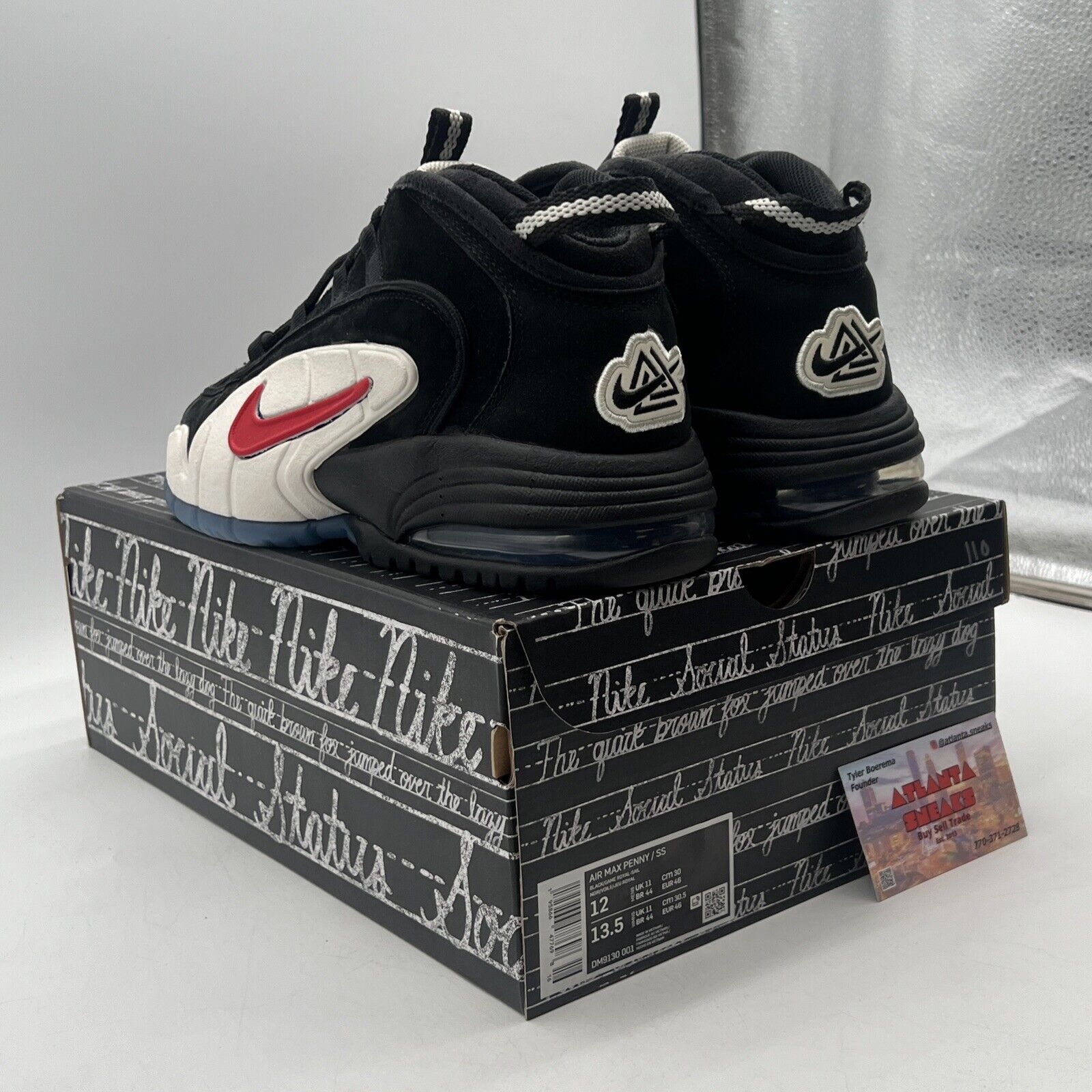 Size 12 - Nike Social Status x Air Max Penny 1 Recess - Black Icey (DM9130-001)