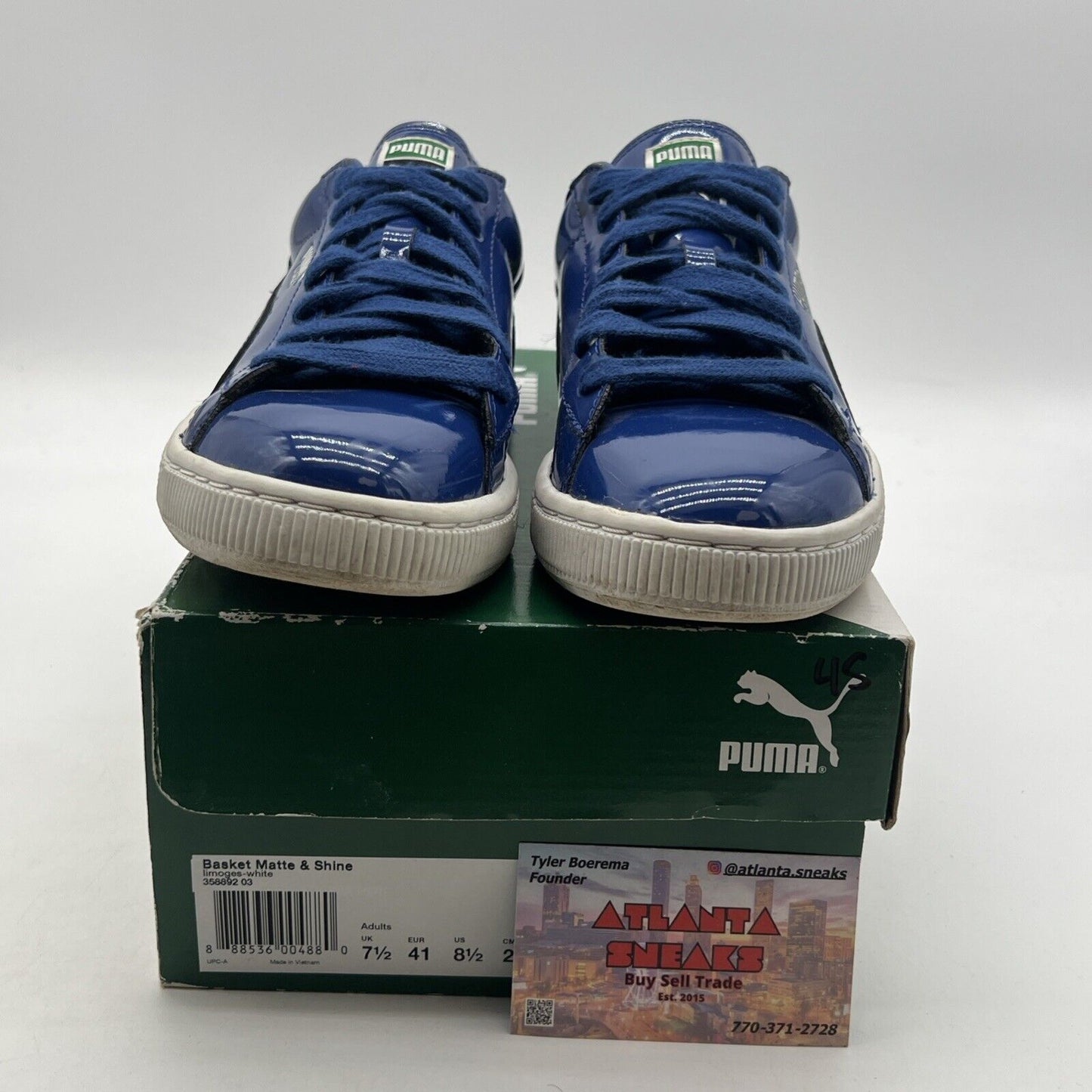 Size 8.5 - PUMA Basket Matte & Shine - Limoges (357892-03)