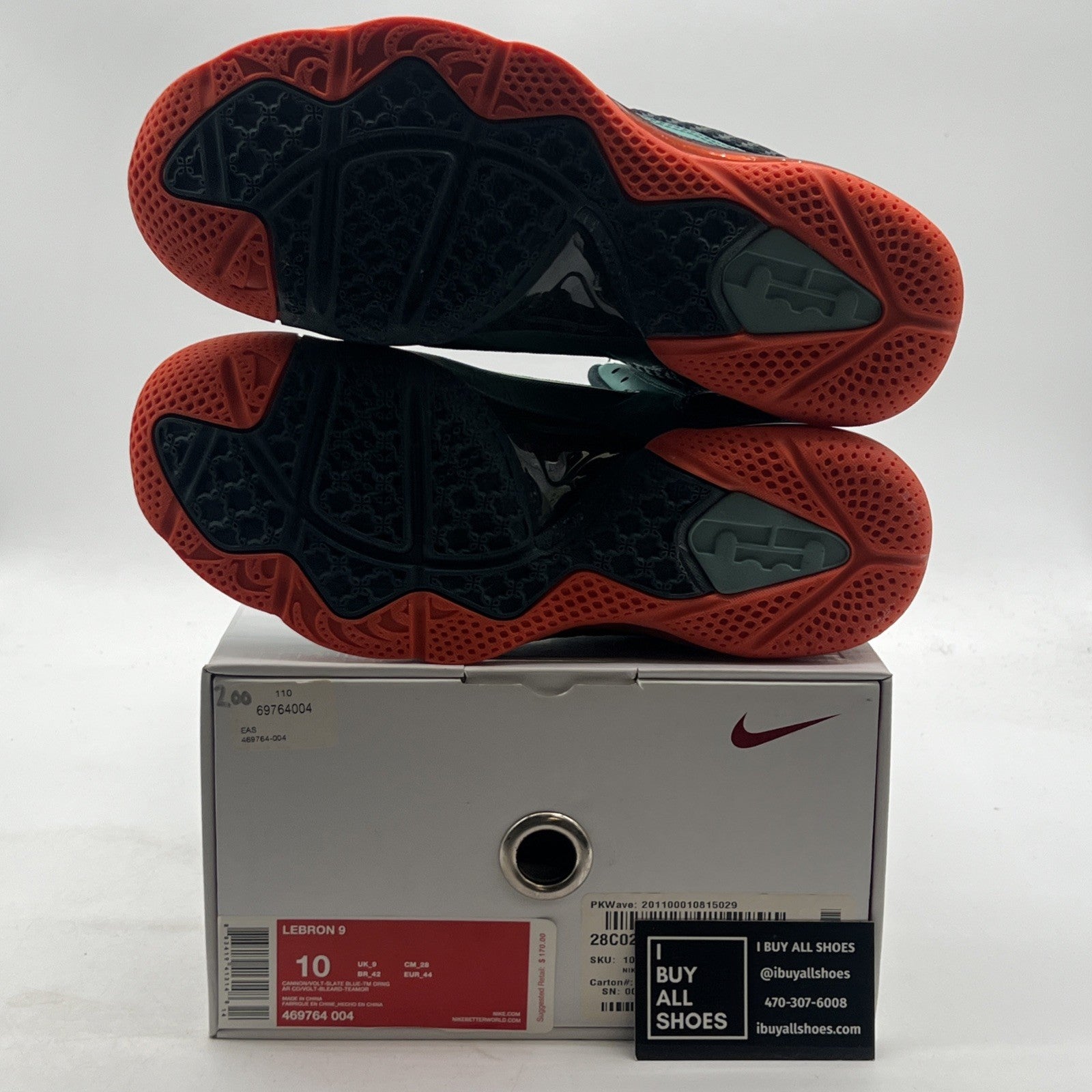 Size 10 - Nike LeBron 9 Cannon - (469764-004)