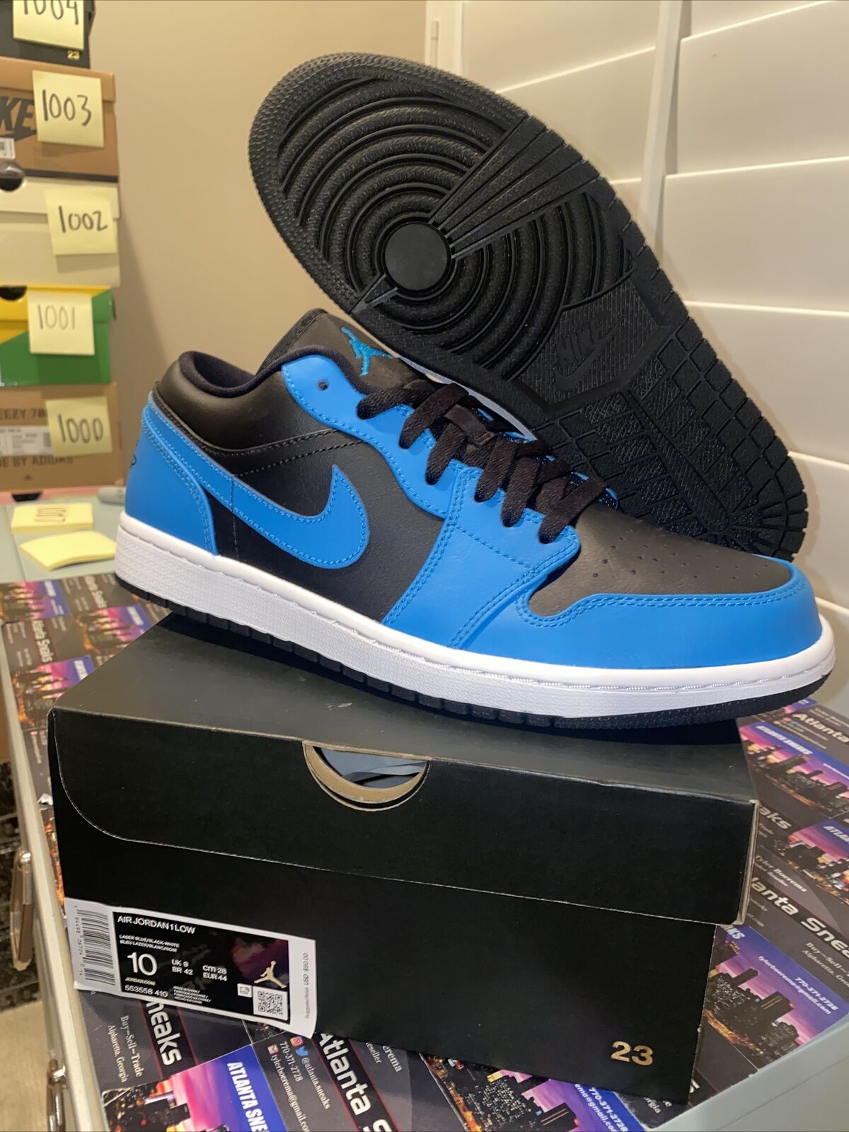 Size 10 - Jordan 1 Low Laser Blue