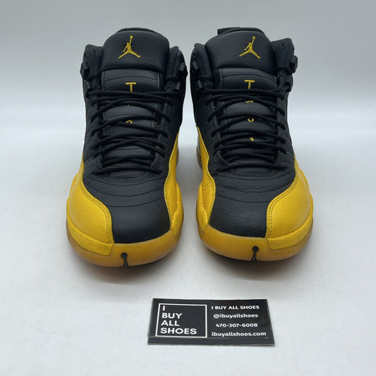 Size 8.5 - Jordan 12 Retro University Gold Yellow Black Leather (130690-070)