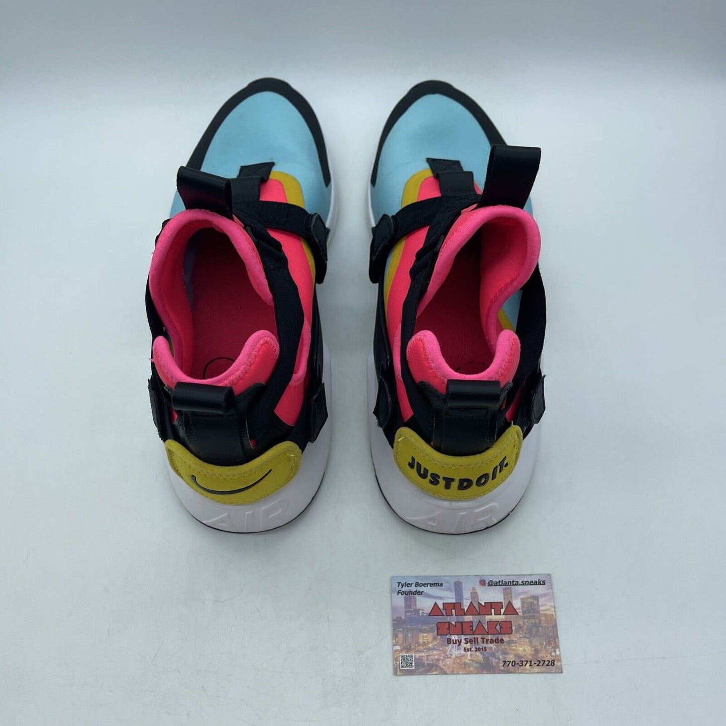 Size 11W - Nike Air Huarache City Multi-Color White Yellow Pink (AH6787-400)