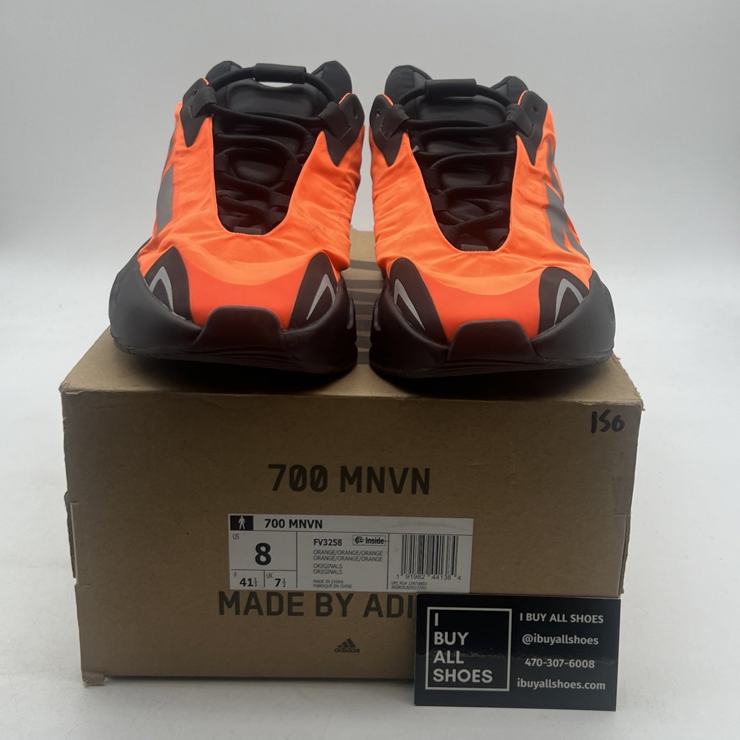 Size 8 - adidas Yeezy Boost 700 MNVN Orange (FV3258)