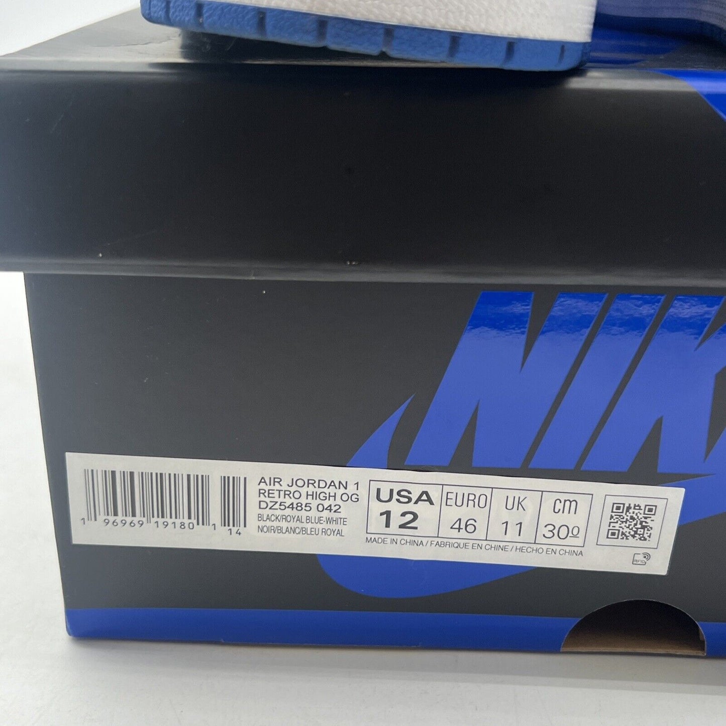 Size 12 - Air Jordan 1 Retro OG High Royal Reimagined (DZ5485-042)