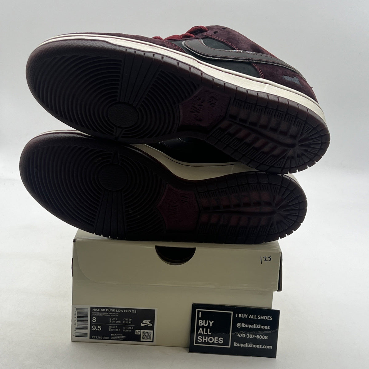 Size 8 - RIOT Skateshop x Nike Dunk Pro SB QS Low Mahogany Dark Beetroot