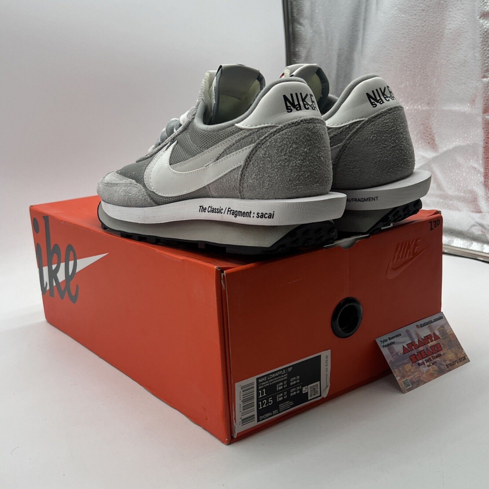 Size 11 - Nike LDV Waffle x Fragment Design x Sacai Gray (DH2684-001)