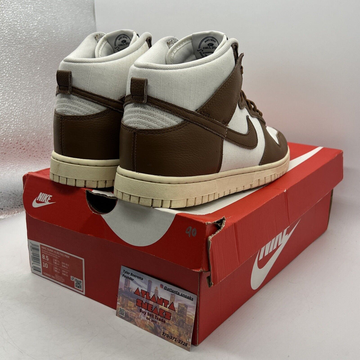 Size 8.5 - Nike Dunk Vintage High Certified Fresh - Pecan Leather (DQ8800-200)