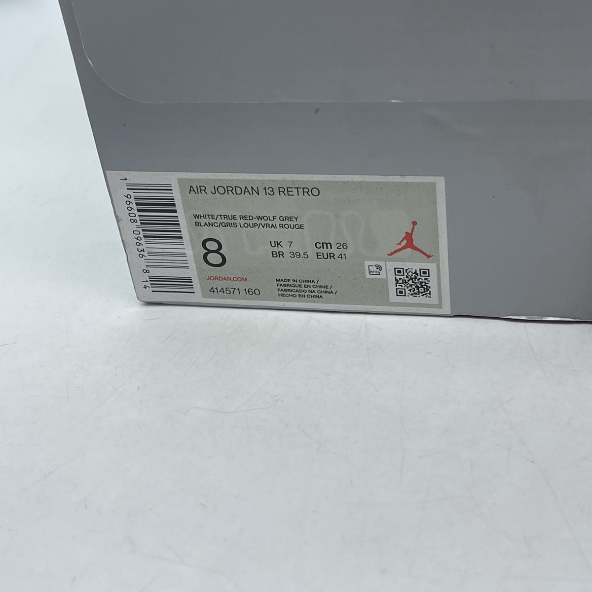 Size 8 - Air Jordan 13 Retro White Wolf Grey (414571-160)