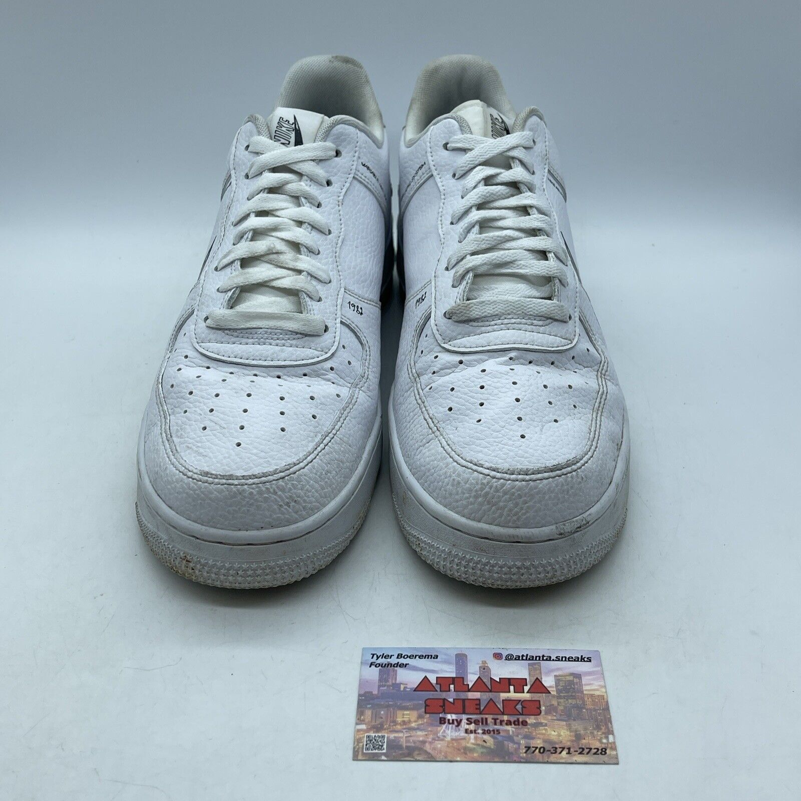 Size 12 - Nike Air Force 1 Low Sketch - Black White Leather (CW7581-101)