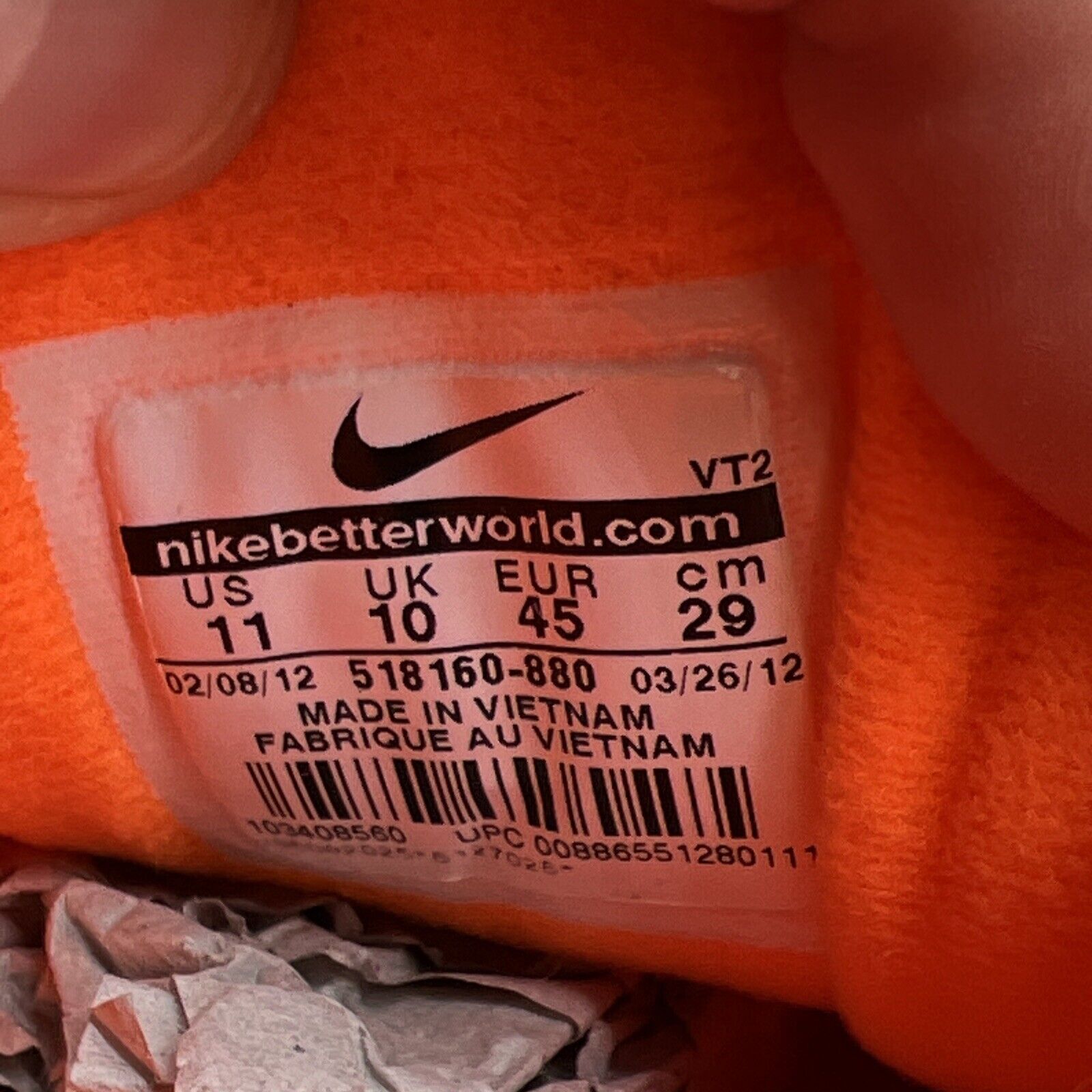 Size 11 - Nike Air Max 97 Hyperfuse Total Orange (518160-880)