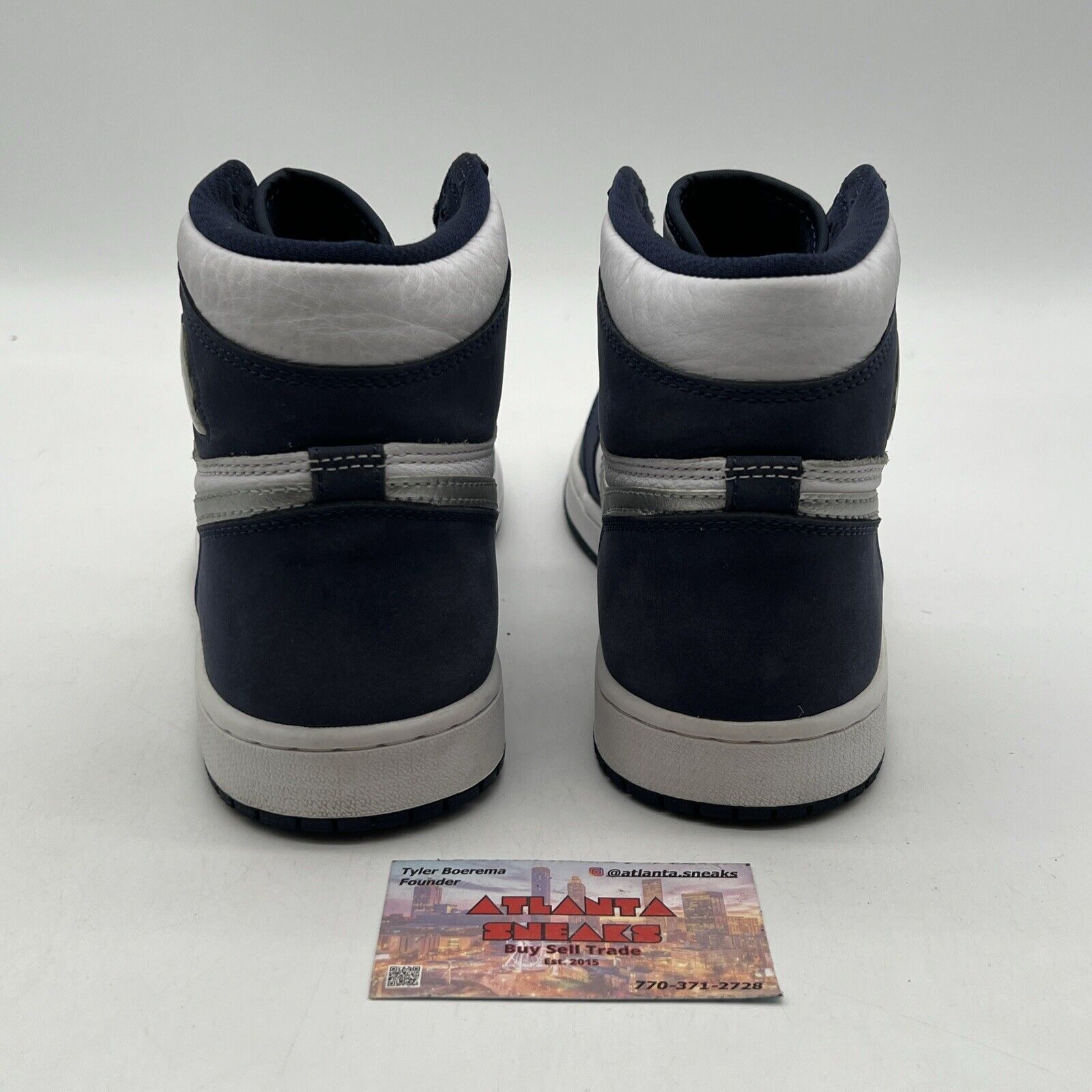 Size 9.5 - Jordan 1 Retro High CO.JP Midnight Navy White Grey Leather DC1788-100