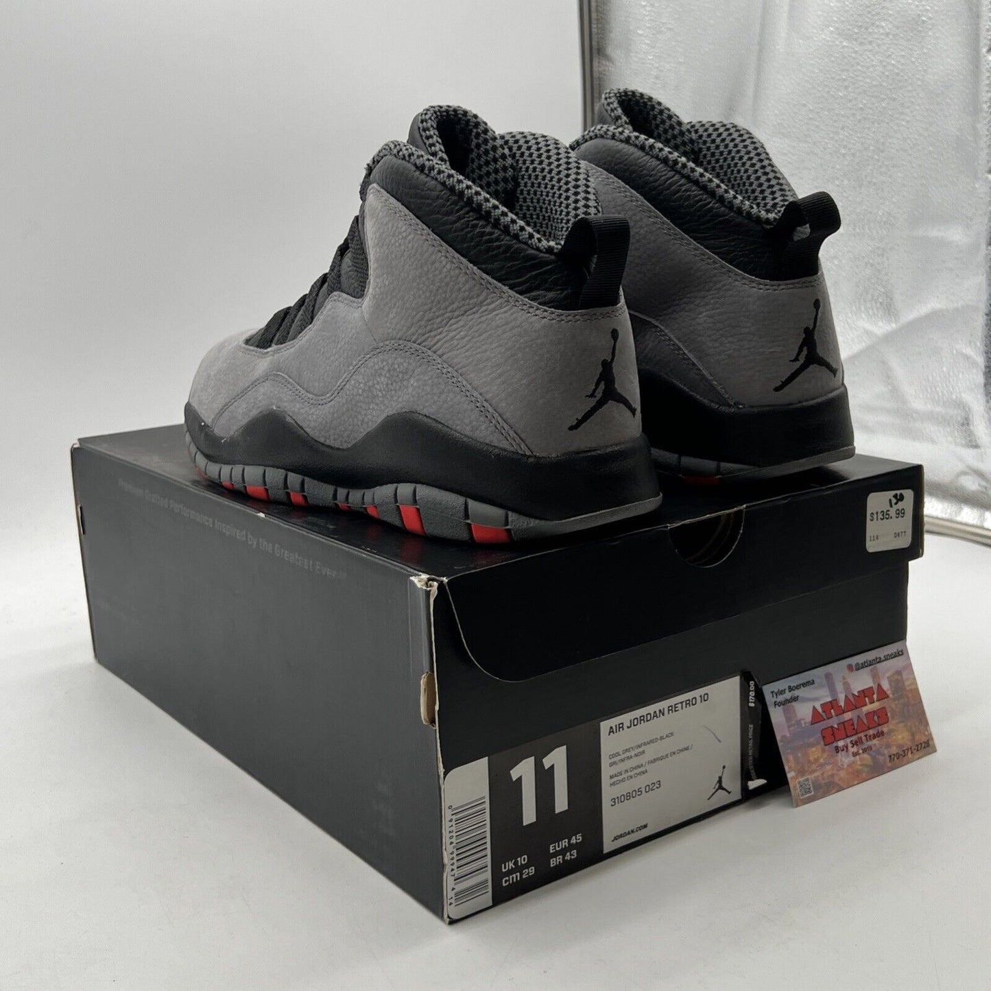 Size 11 - Air Jordan 10 Retro Cool Grey (310805-023)