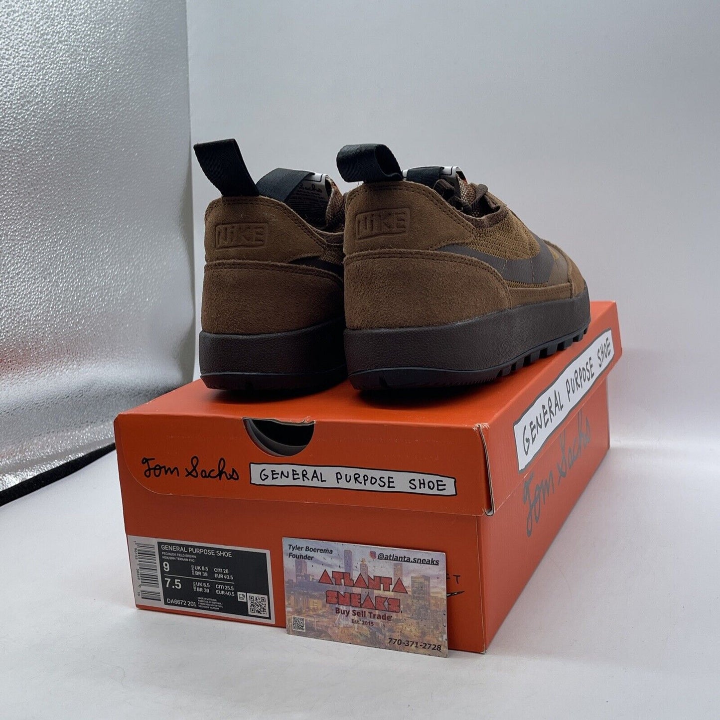 Size 9 - Nike Craft General Purpose Shoe Tom Sachs Field Brown (DA6672-201)