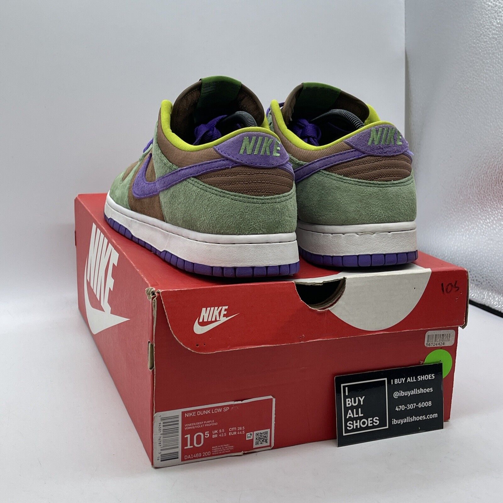 Size 10.5 - Nike Dunk SP Retro 2020 Low Veneer Brown Suede (DA1469-200)