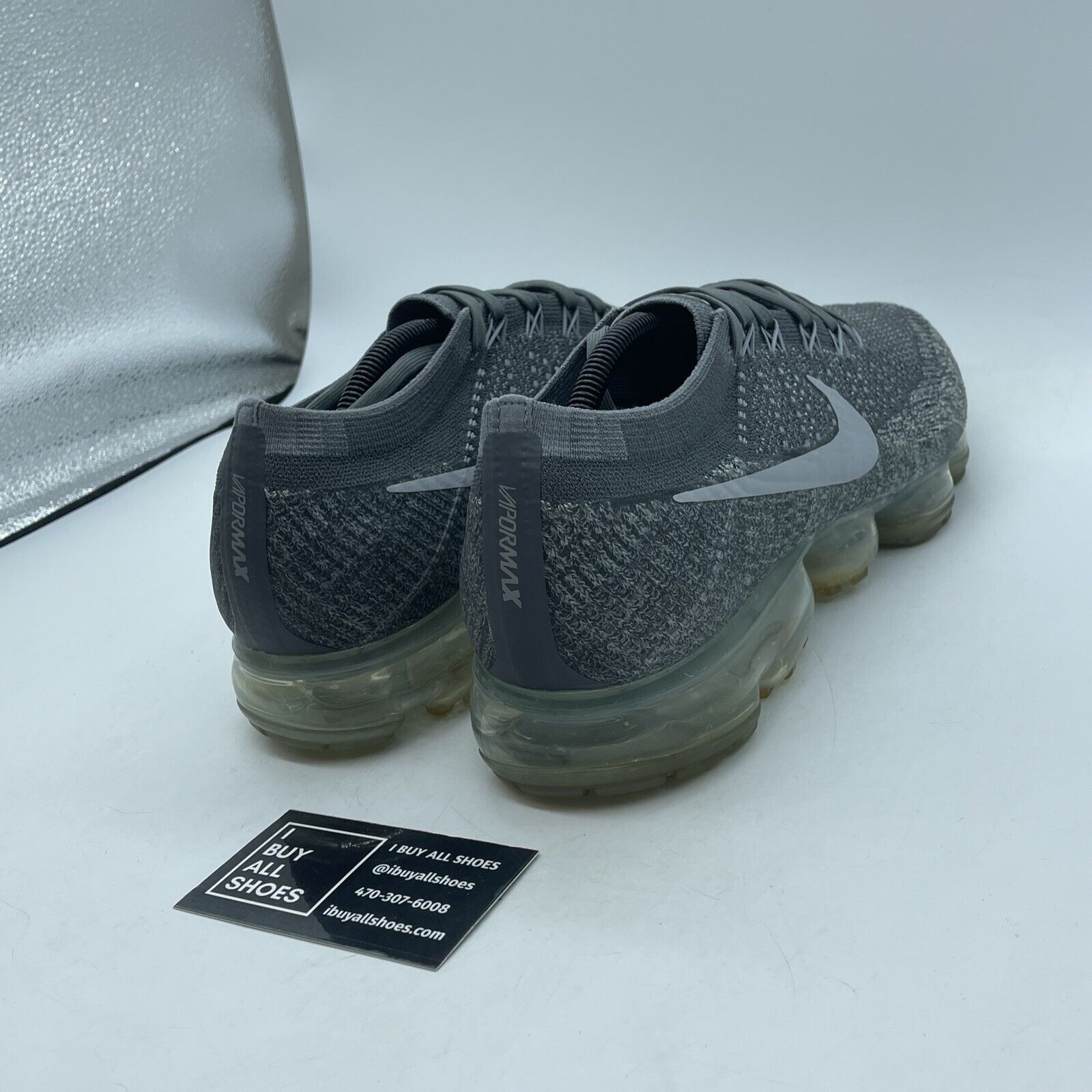 Size 12 - Nike Air VaporMax Asphalt Grey White Suede (849558-002)