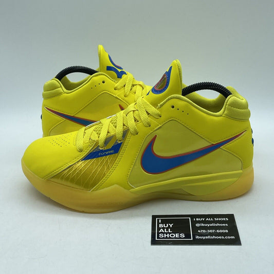 Size 8 - Nike Zoom KD 3 2023 Christmas Yellow Blue Leather (FD5606-700)