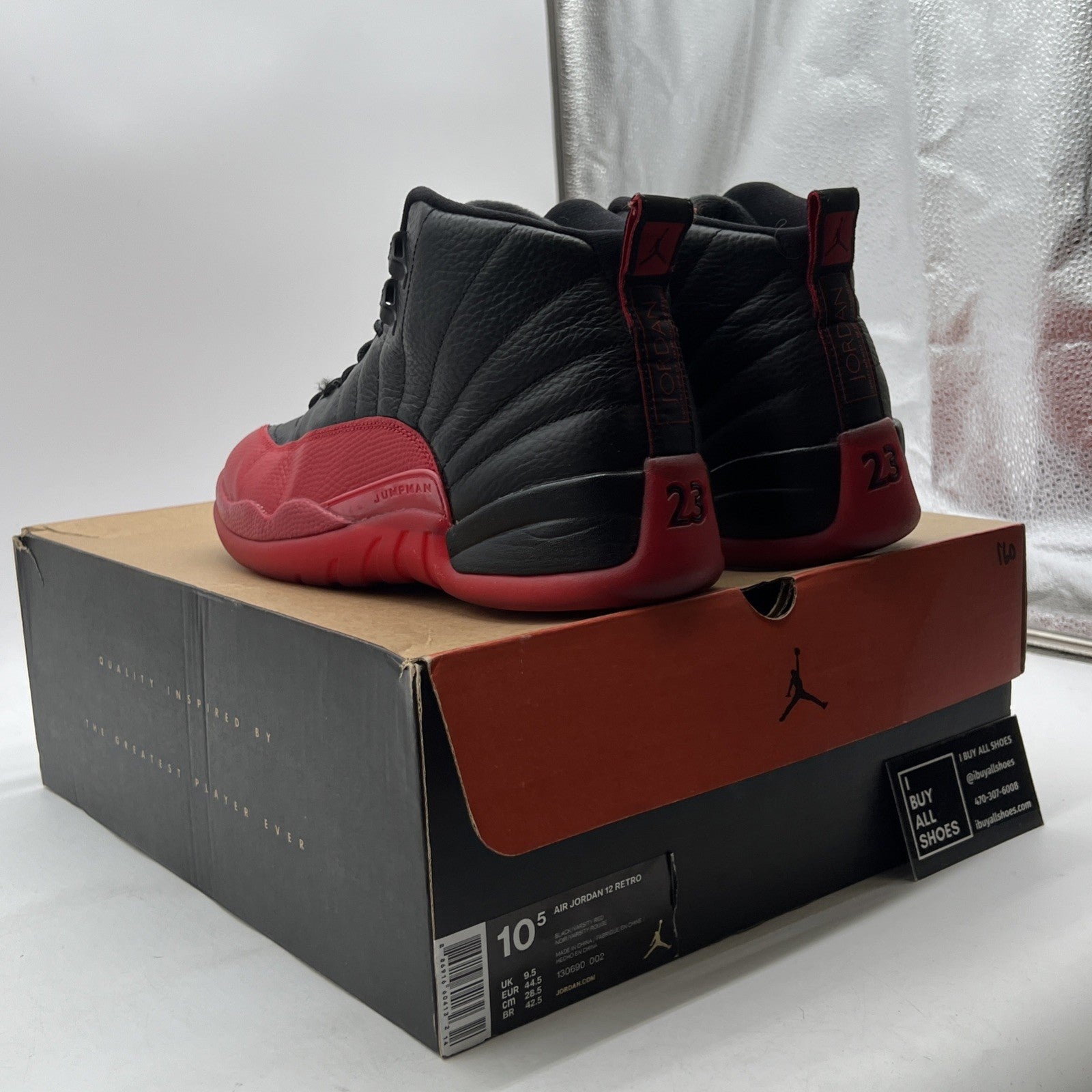 Size 10.5 - Air Jordan 12 Retro Mid Flu Game (130690-002)