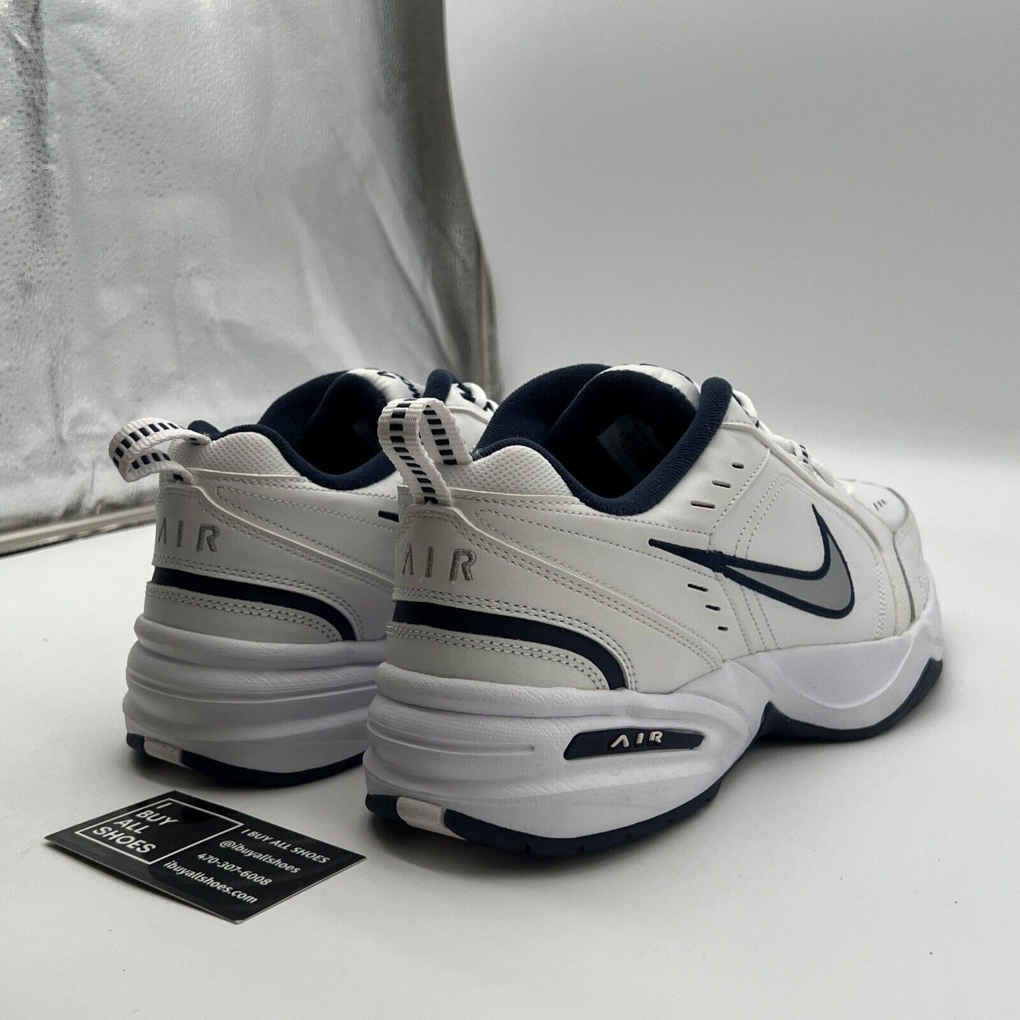 Size 12.5 - Nike Air Monarch IV 4E Wide White (416355-102)