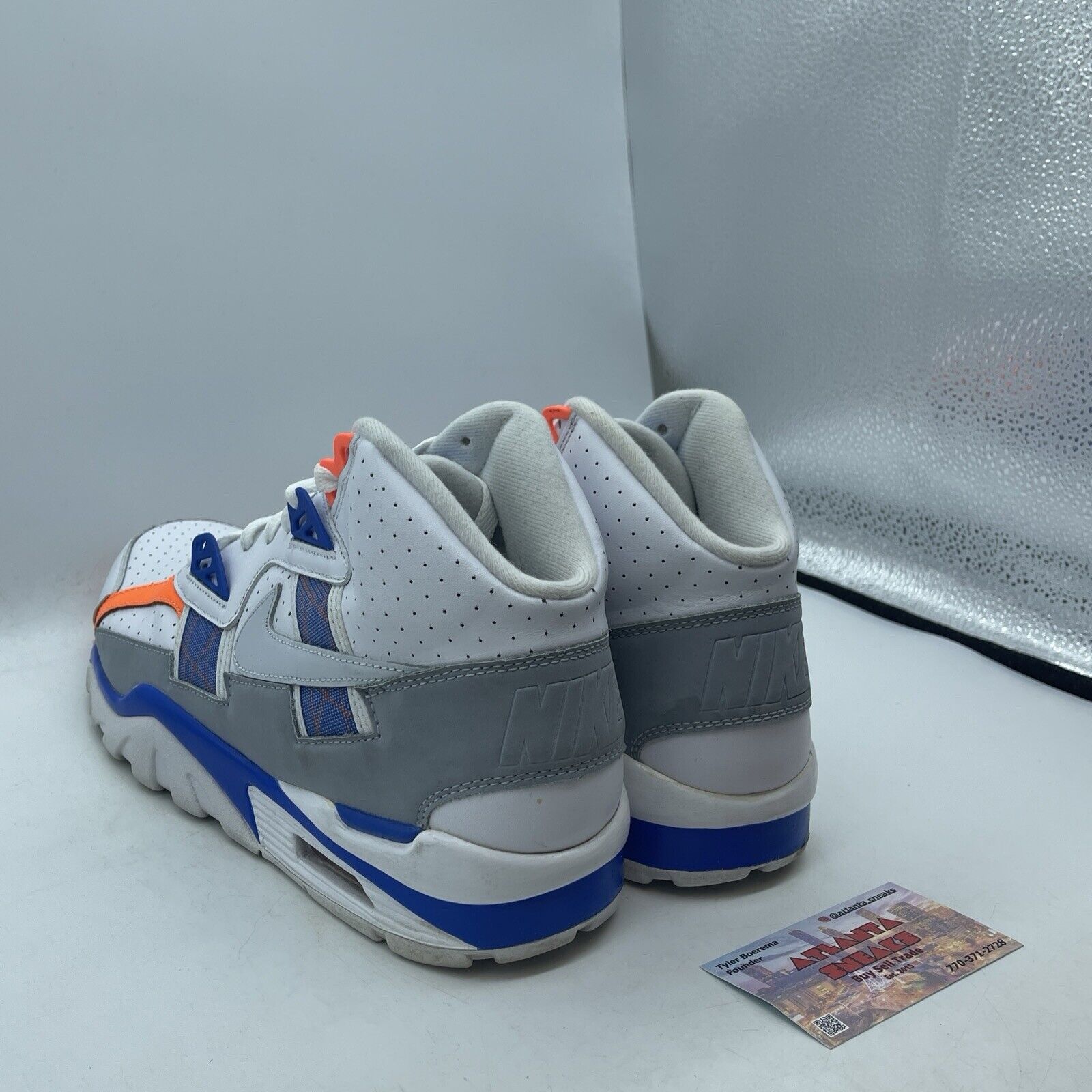 Size 10 - Nike Air Trainer SC High Reverse Auburn Blue Orange (302346-122)