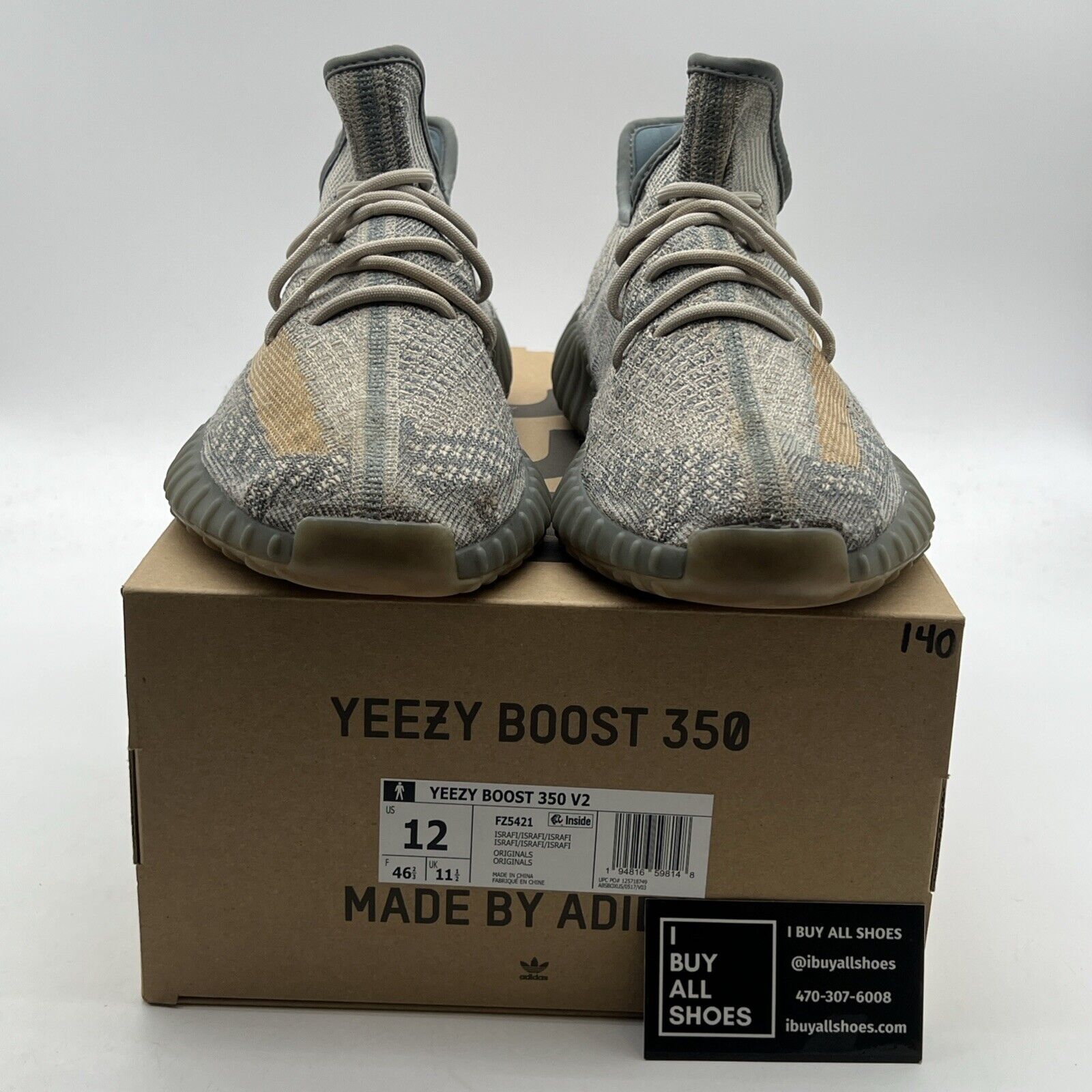 Size 12 - Adidas Yeezy Boost 350 V2 Low Israfil (FZ5421)