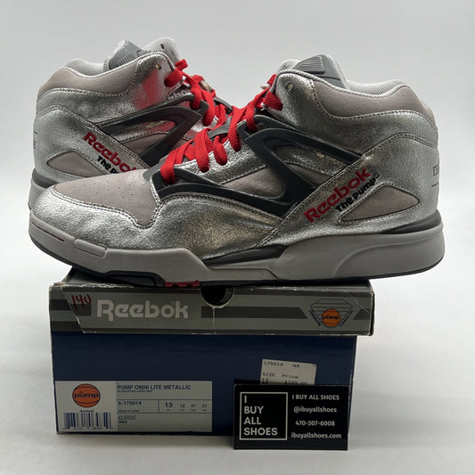 Size 13 - Reebok Pump Omni Lite Metallic Silver (4-175014)