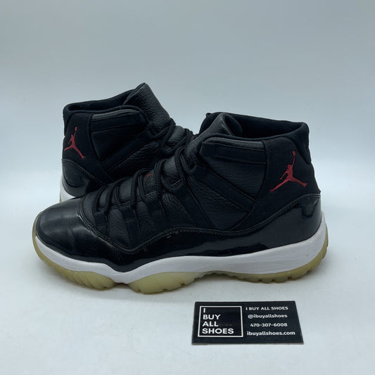 Size 9.5 - Jordan 11 Retro 72-10 2015 Black Leather Suede (378037-002)