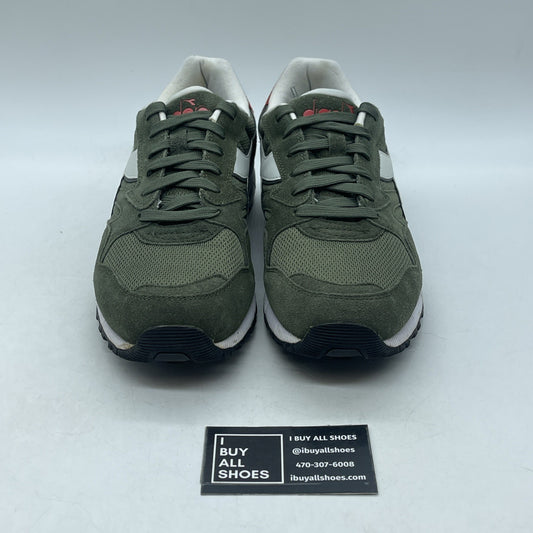 Size 9 - Diadora N902 S Mesh Italia Olive Green/ White/ Red (90395)