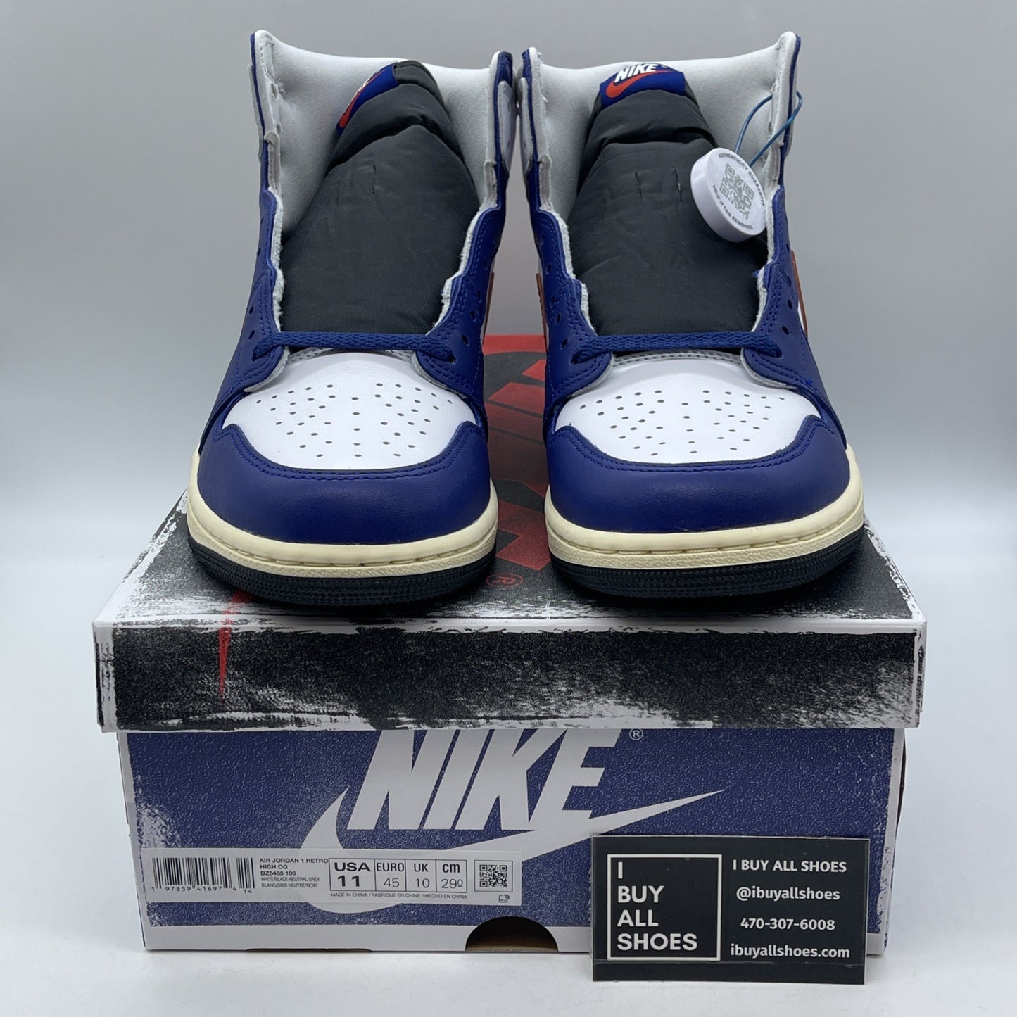 Size 11 - Air Jordan 1 Retro OG High Rare Air Deep Royal Blue (DZ5485-100)
