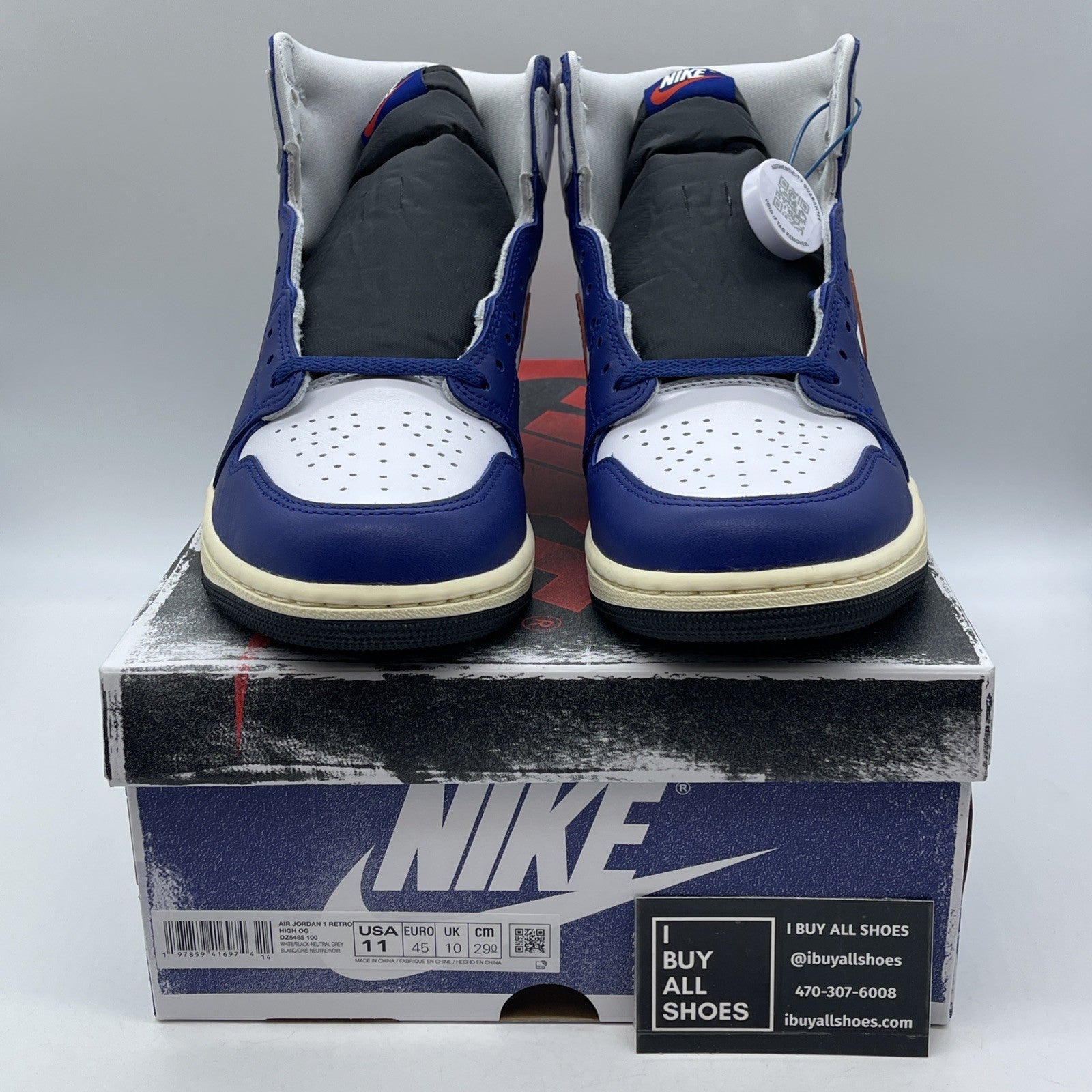 Size 11 - Air Jordan 1 Retro OG High Rare Air Deep Royal Blue (DZ5485-100)