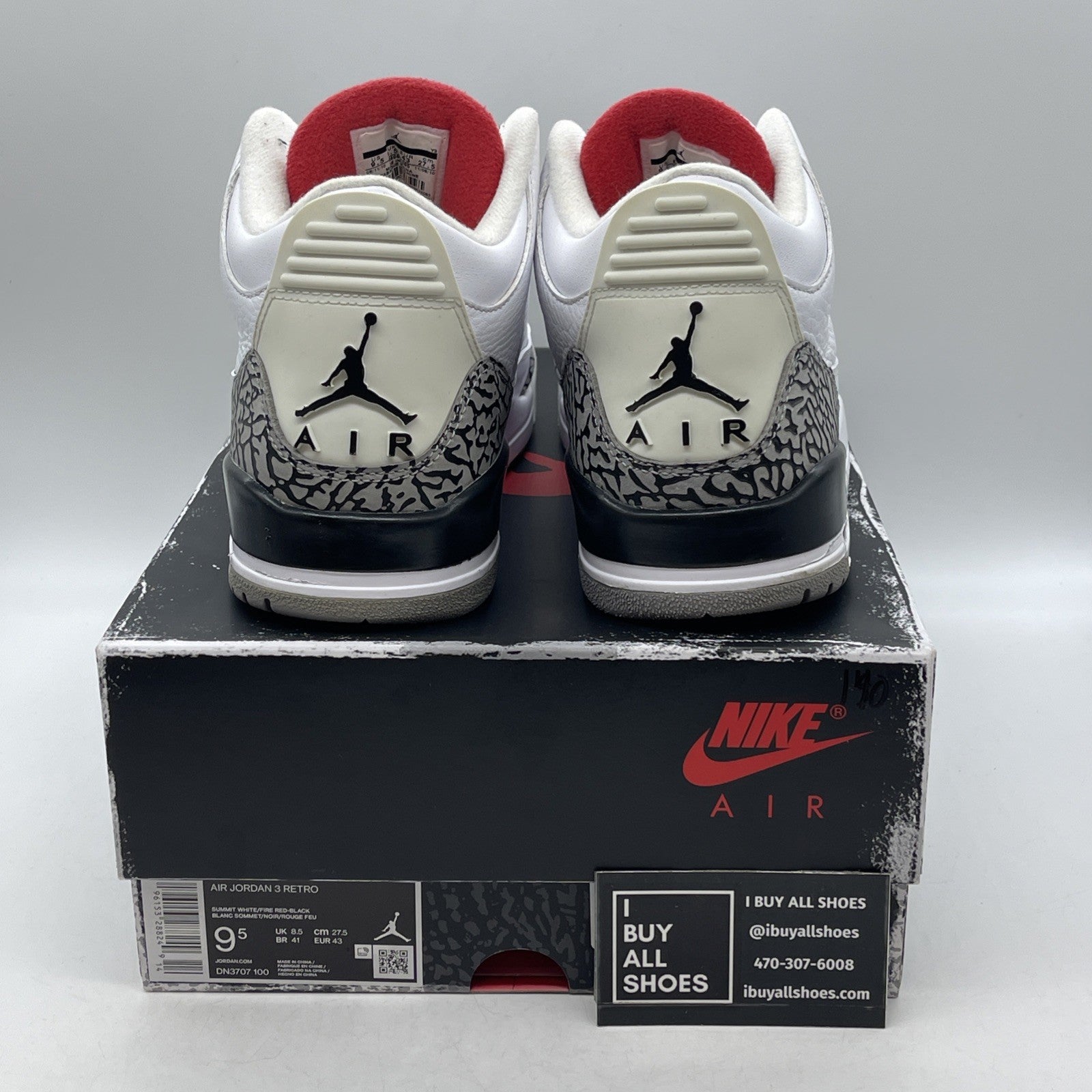 Size 9.5 - Air Jordan 3 Retro Mid White Cement Reimagined (DN3707-100)