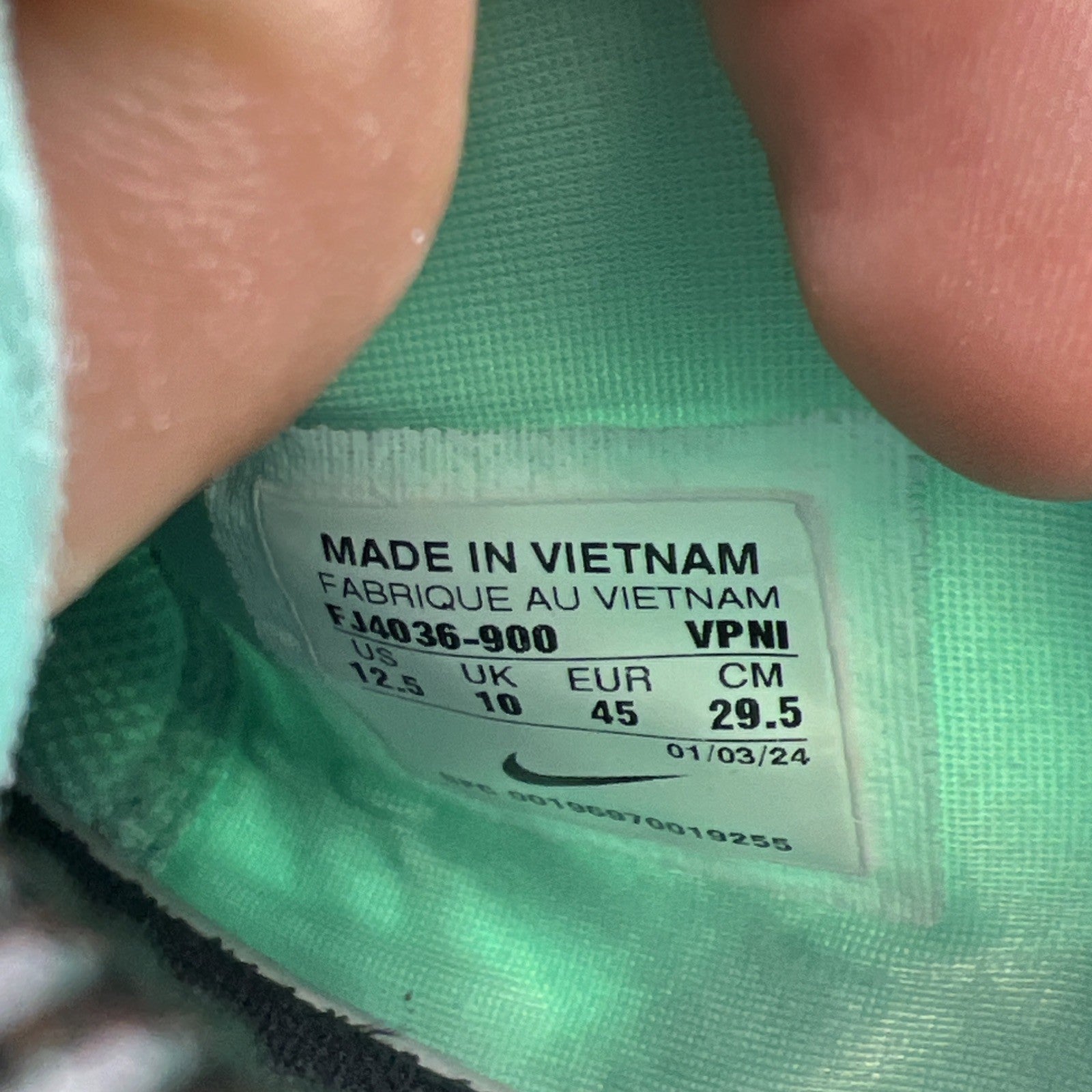 Size 12.5W - Nike By You Sabrina 2.0 Teal (FJ4036 900)