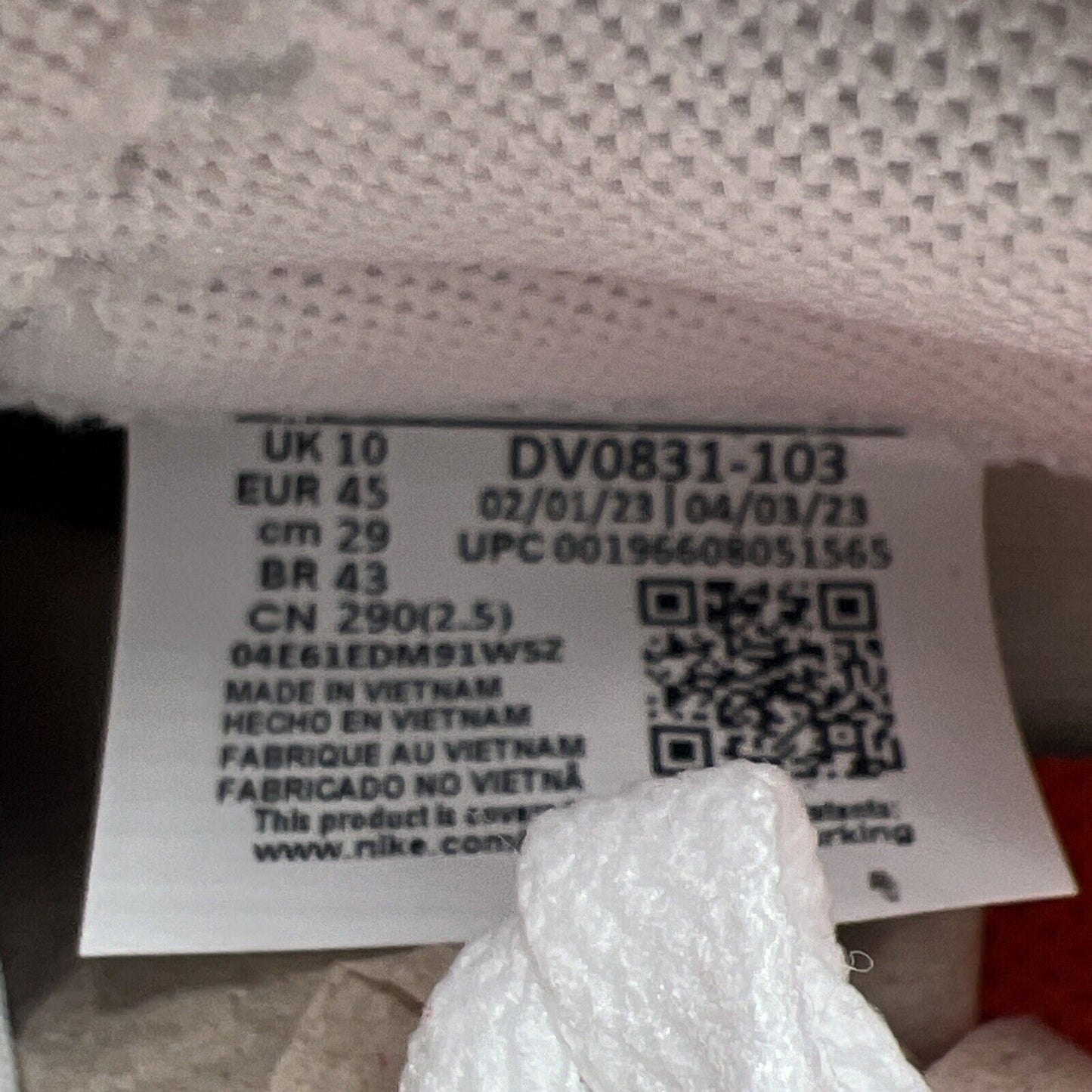 Size 11 - Nike Dunk Low Picante Red White Leather (DV0831-103)