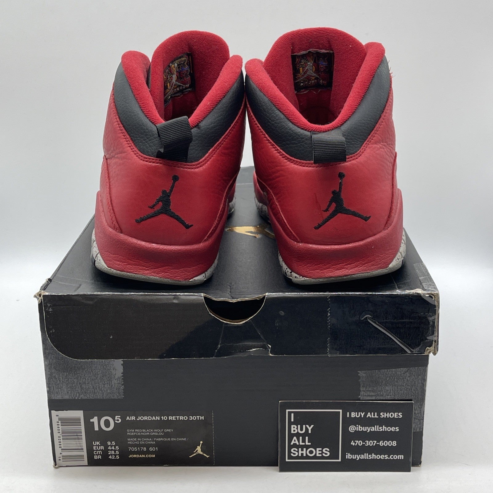 Size 10.5 - Air Jordan 10 Retro Bulls Over Broadway Red Black (705178-601)
