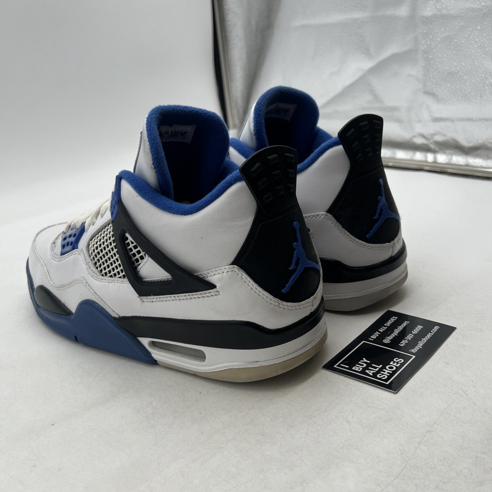 Size 10.5 - Air Jordan 4 Retro Mid Motorsports (308497-117)