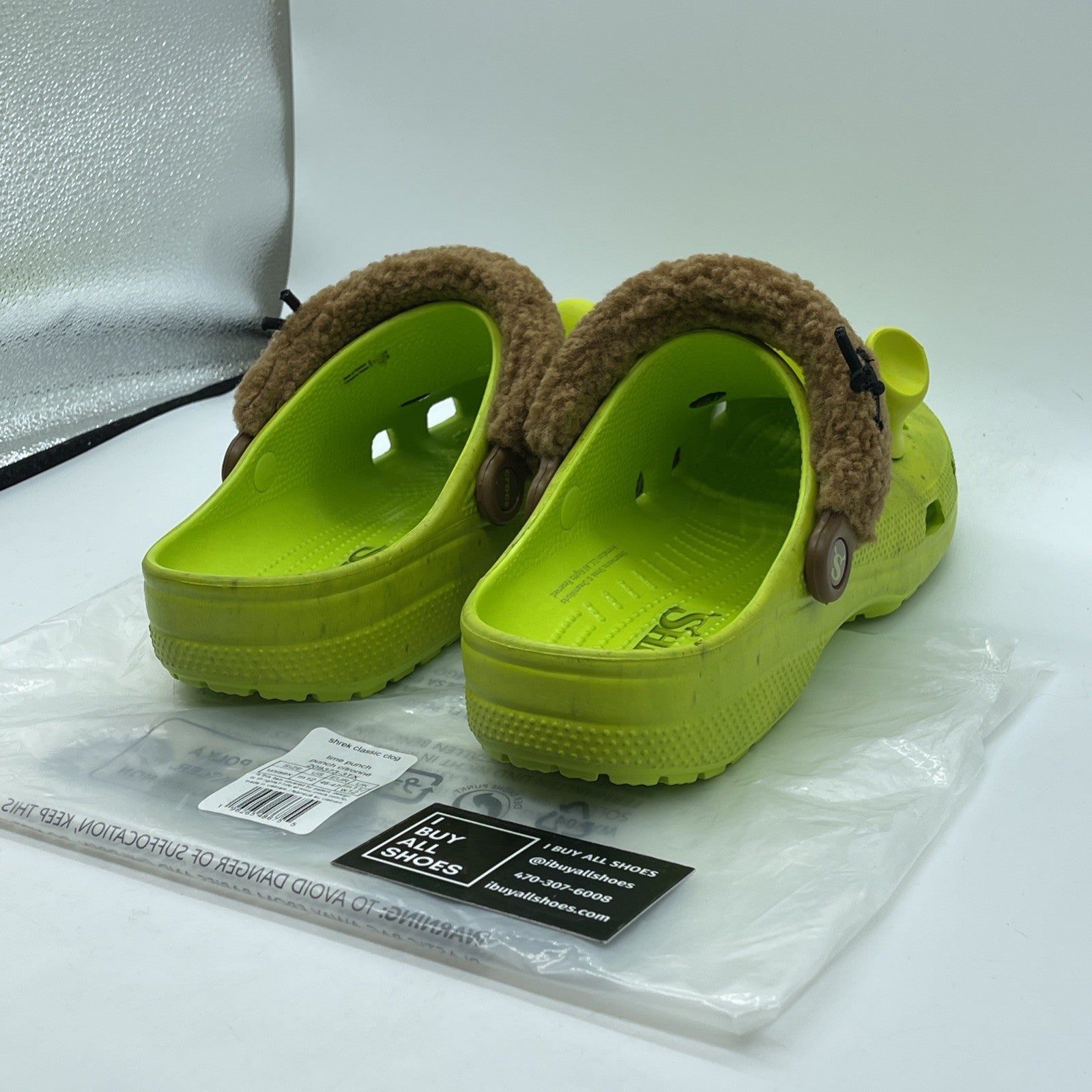 Size 12 - DreamWorks x Crocs Classic Clog Shrek Green Brown Suede (209373-3TX )