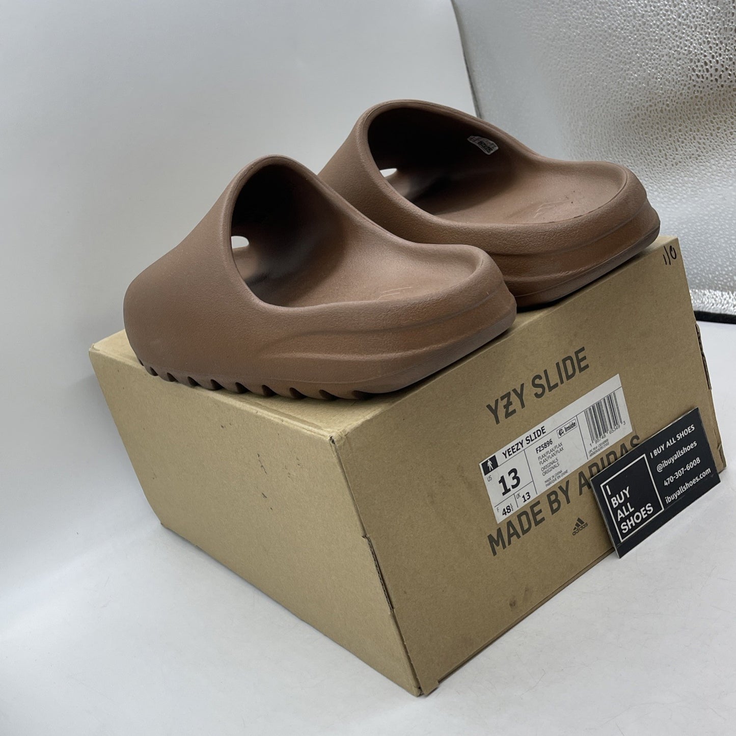 Size 13 - Adidas Yeezy Slide Men’s 10 Flax (FZ5896)