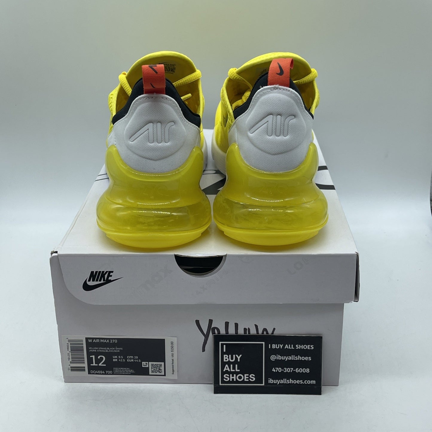 Size 12 - Nike Air Max 270 Yellow Strike (DQ4694-700)