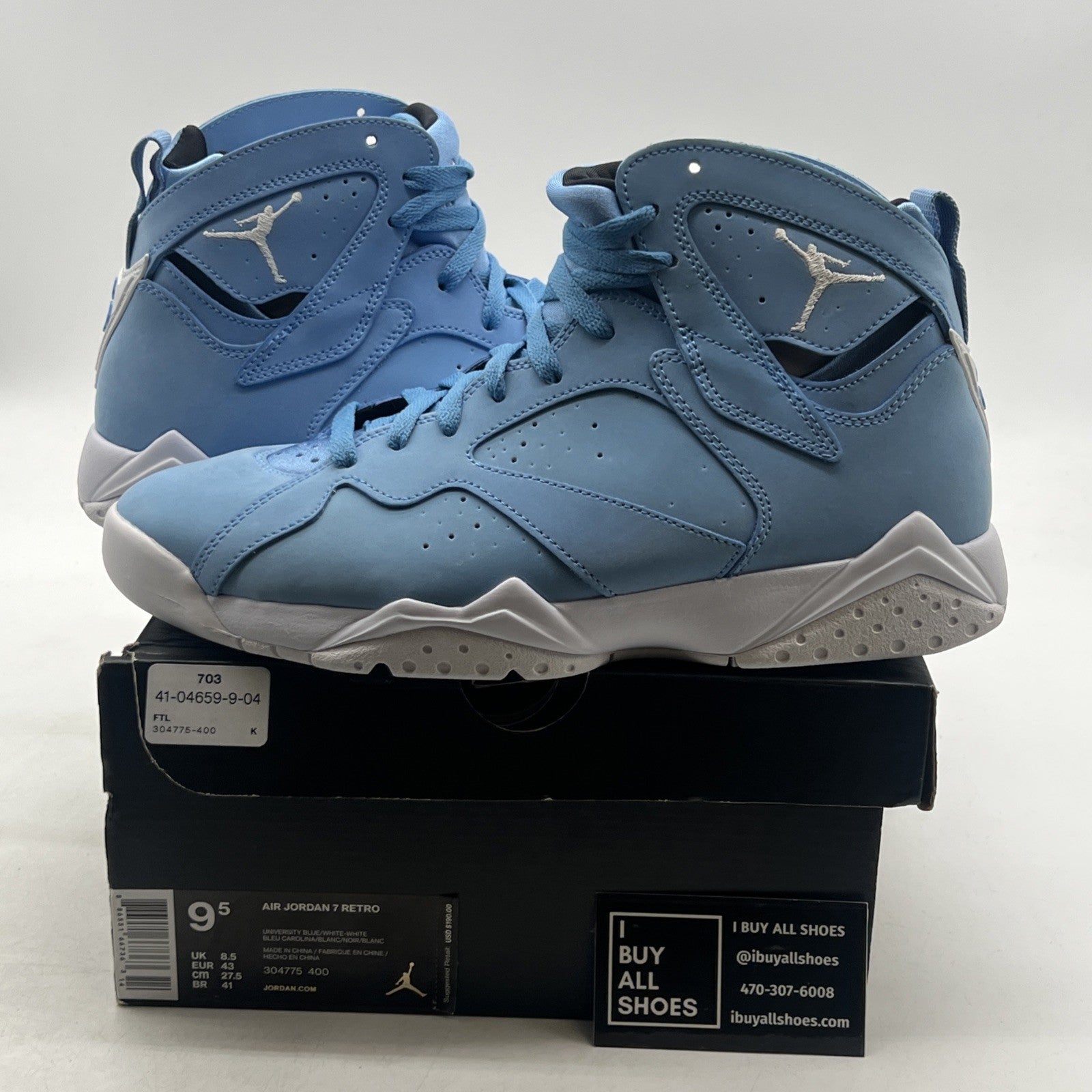Size 9.5 - Air Jordan 7 Retro Pantone (304775-400)