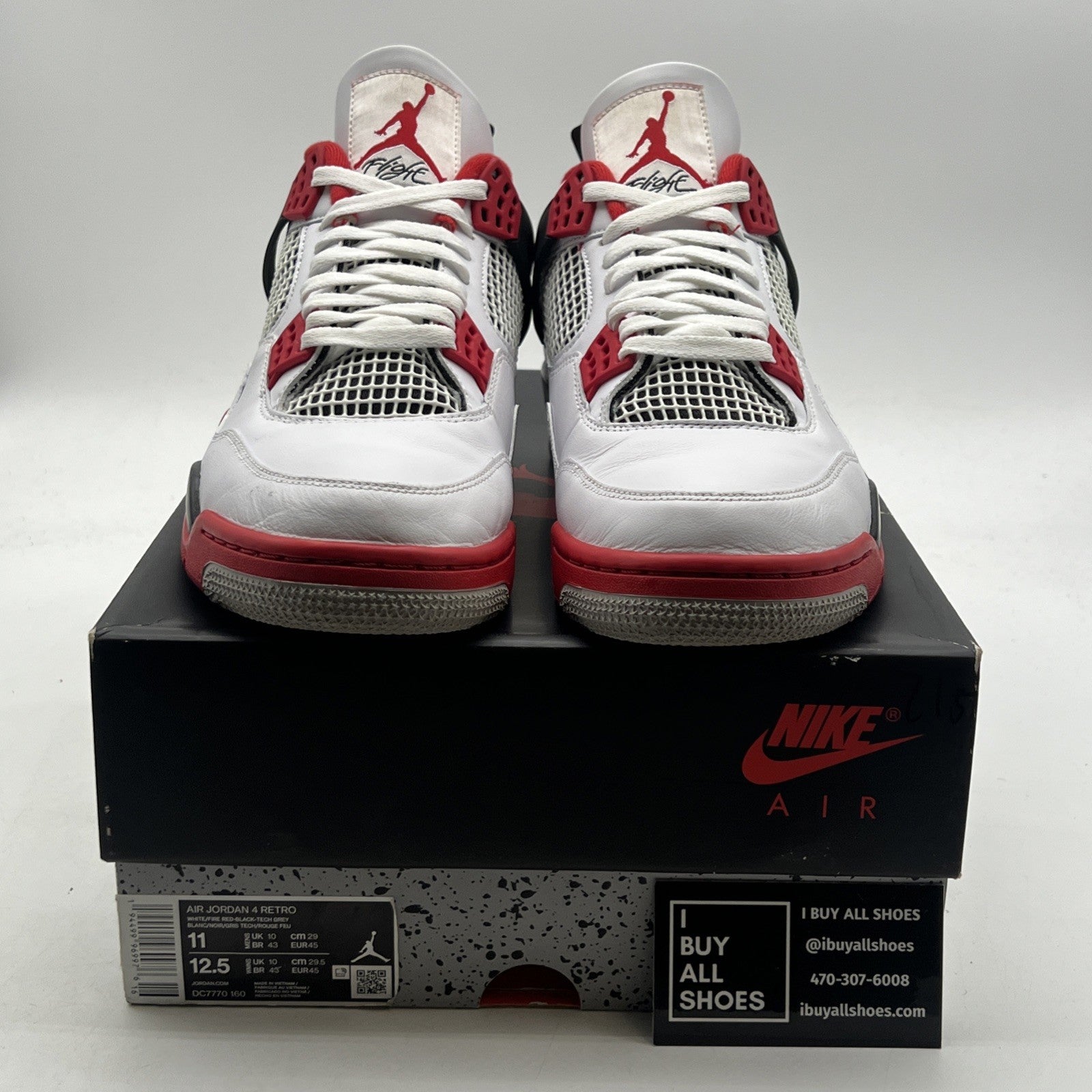 Size 11 - Air Jordan 4 Retro OG Mid Fire Red (DC7770-160)