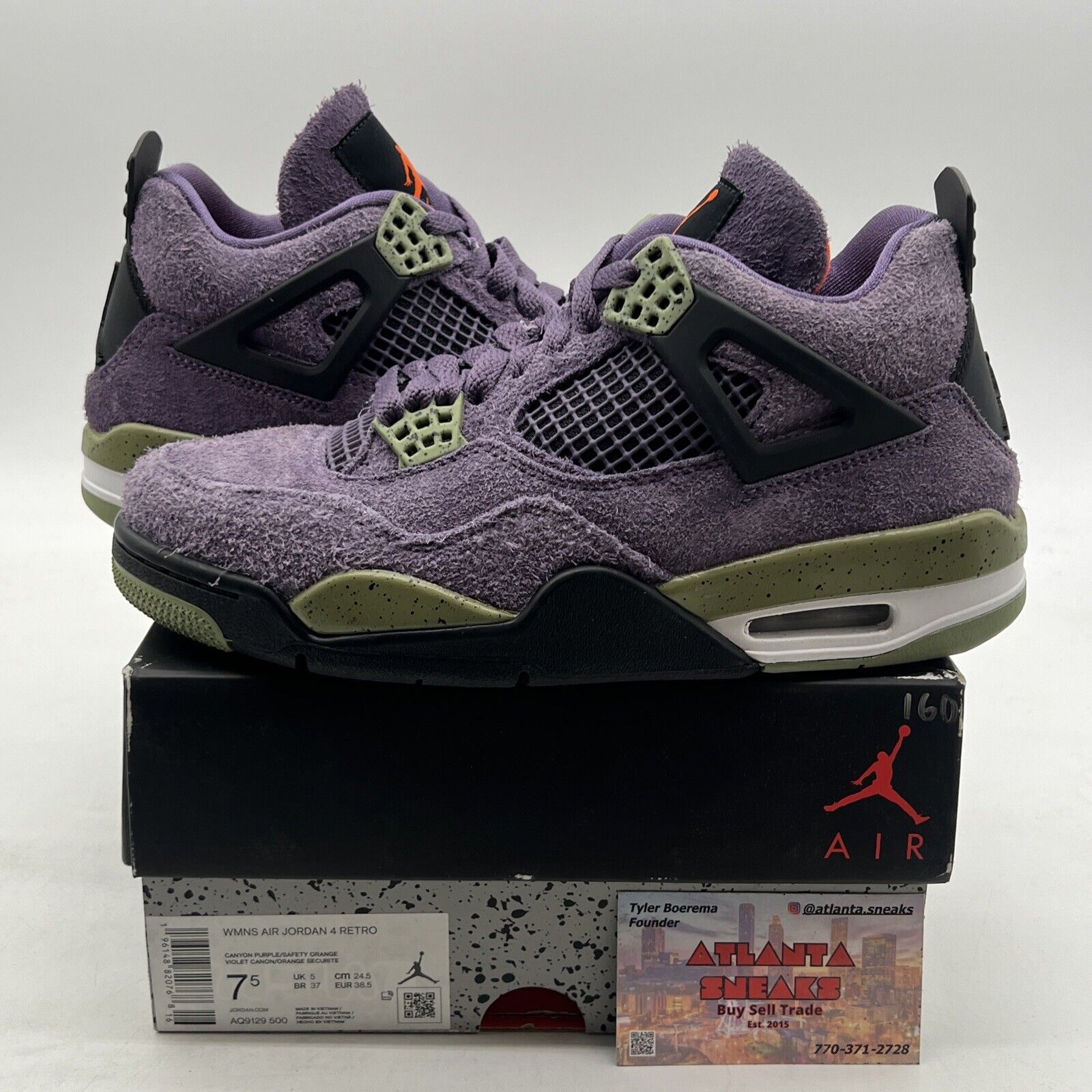 Size 7.5 - Air Jordan 4 Retro Mid Canyon Purple W (AQ9129-500)