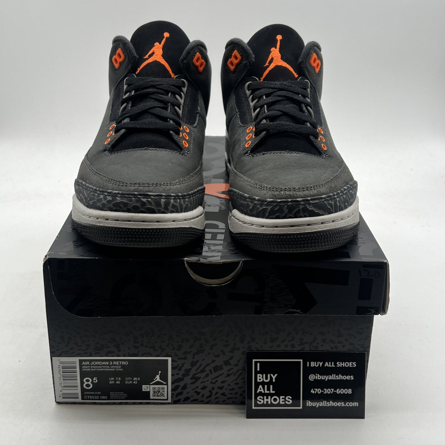 Size 8.5 - Air Jordan 3 Retro 2023 Mid Fear (CT8532-080)