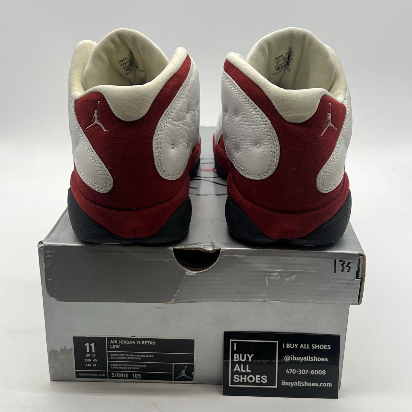 Size 11 - Air Jordan 13 Retro 2005 Low Cherry (310810-105)